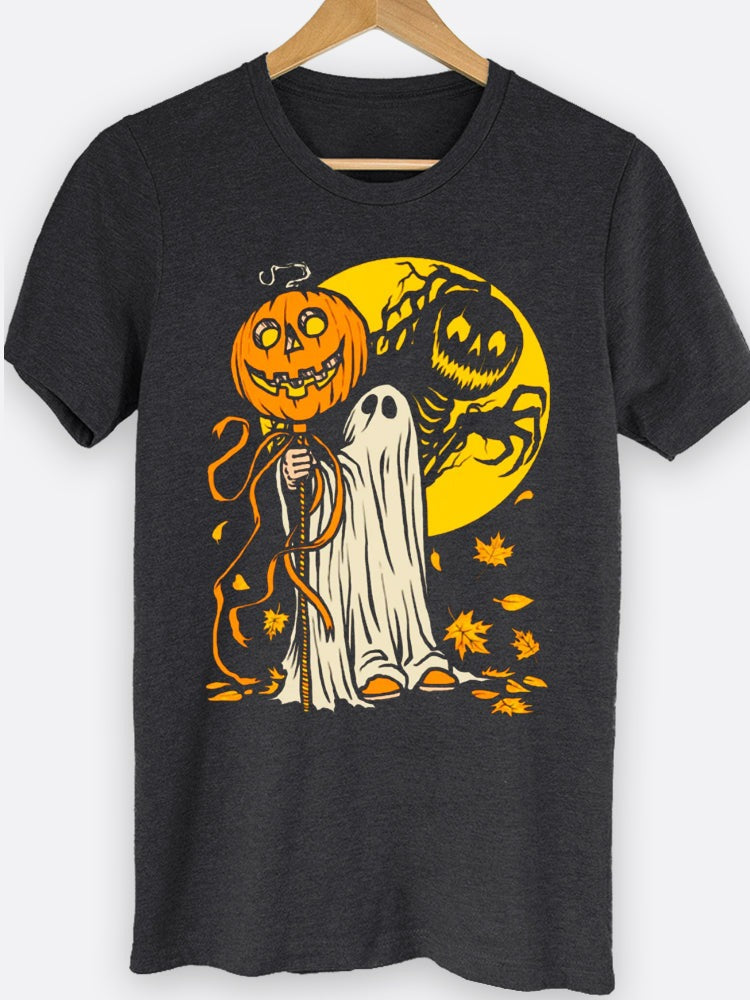 Ghost Pumpkin Stick Graphic Tee