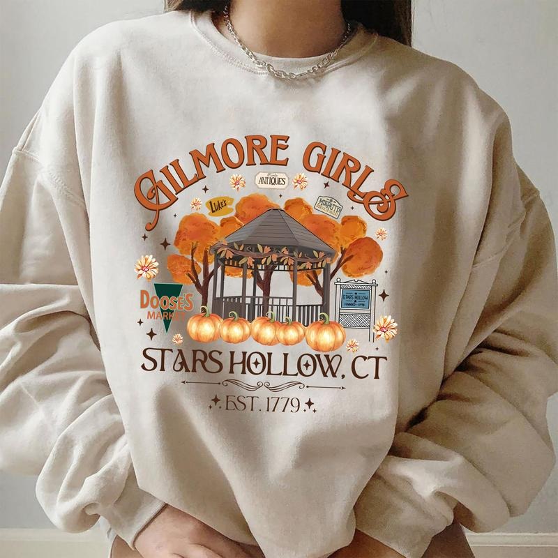 Gilmore Girls Stars Hollow Sweatshirt, Luke Dinner T-Shirt, Fall Season Shirt, Unisex Cotton Shirt, Autumn Girls Crewneck