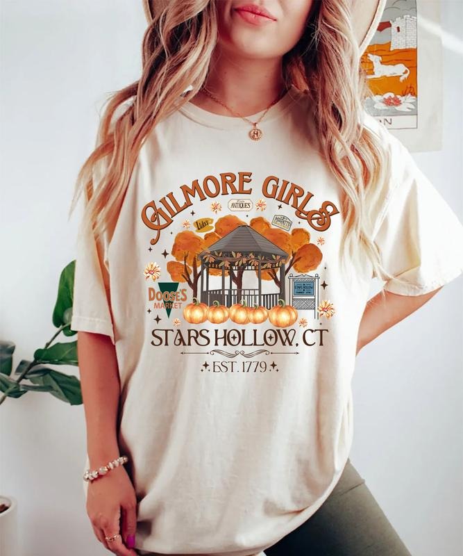 Gilmore Girls Stars Hollow Sweatshirt, Luke Dinner T-Shirt, Fall Season Shirt, Unisex Cotton Shirt, Autumn Girls Crewneck