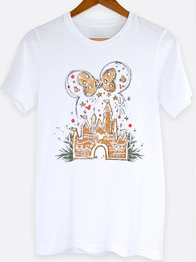 Gingerbread Castle Graphic Tee