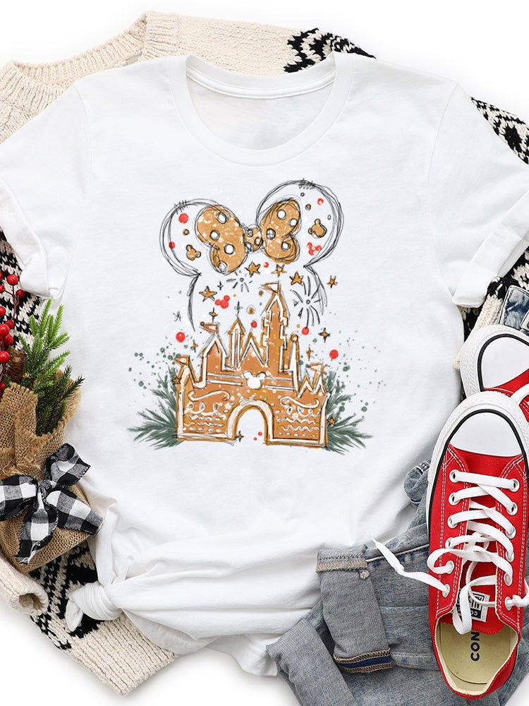 Gingerbread Magic Castle Graphic Tee
