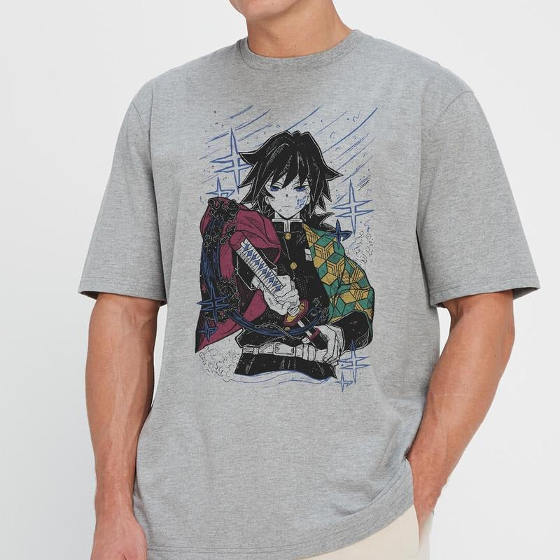 Giyu Tomioka main characters shirt, Kimetsu No Yaiba t-shirt, anime sweatshirt hoodie, Tanjiro shirt, Rengoku t-shirt