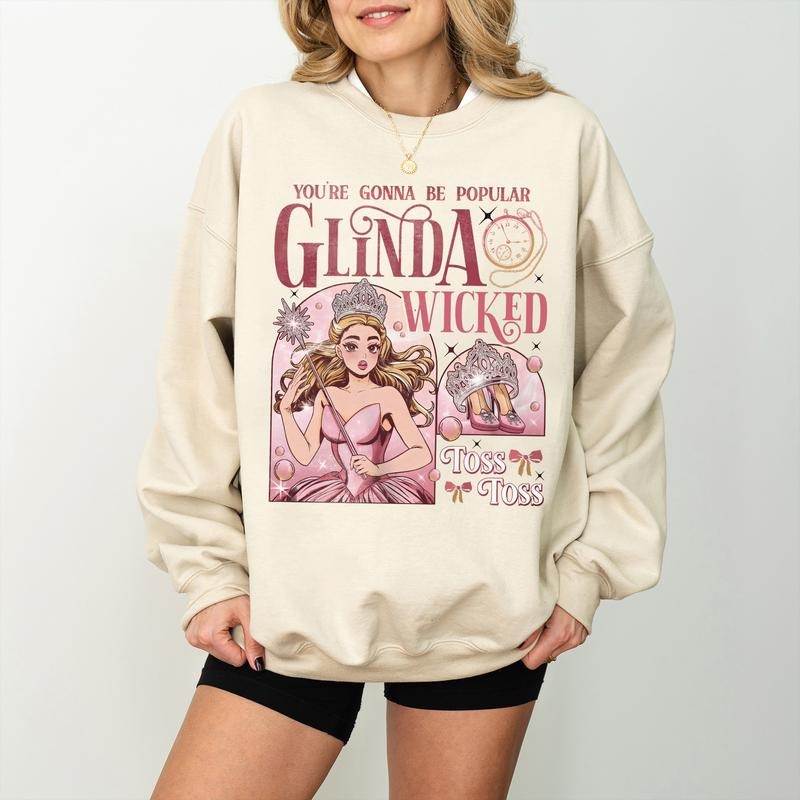 Glinda Wicked Sweatshirt, Elphaba Glinda Wicked Duo Shirt, Wicked Musical Movie Merch, Defying Gravity, Wicked Change for Good