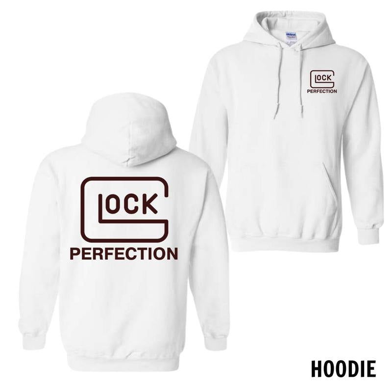 Glock Perfection Menswear Hoodie, Sweatshirt, and T-Shirt - Short Sleeve, Unisex Trendy Style for Men and Women, Perfect for Everyday Wear
