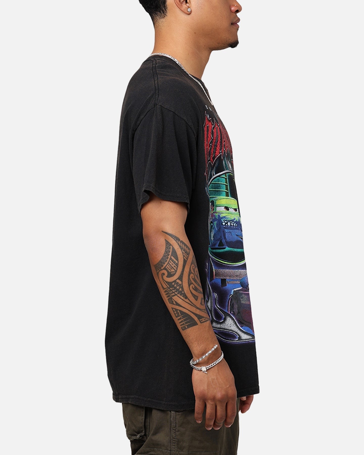 Goat Crew - Pixar Cars Delinquent Road Hazards Vintage T-Shirt Black Wash