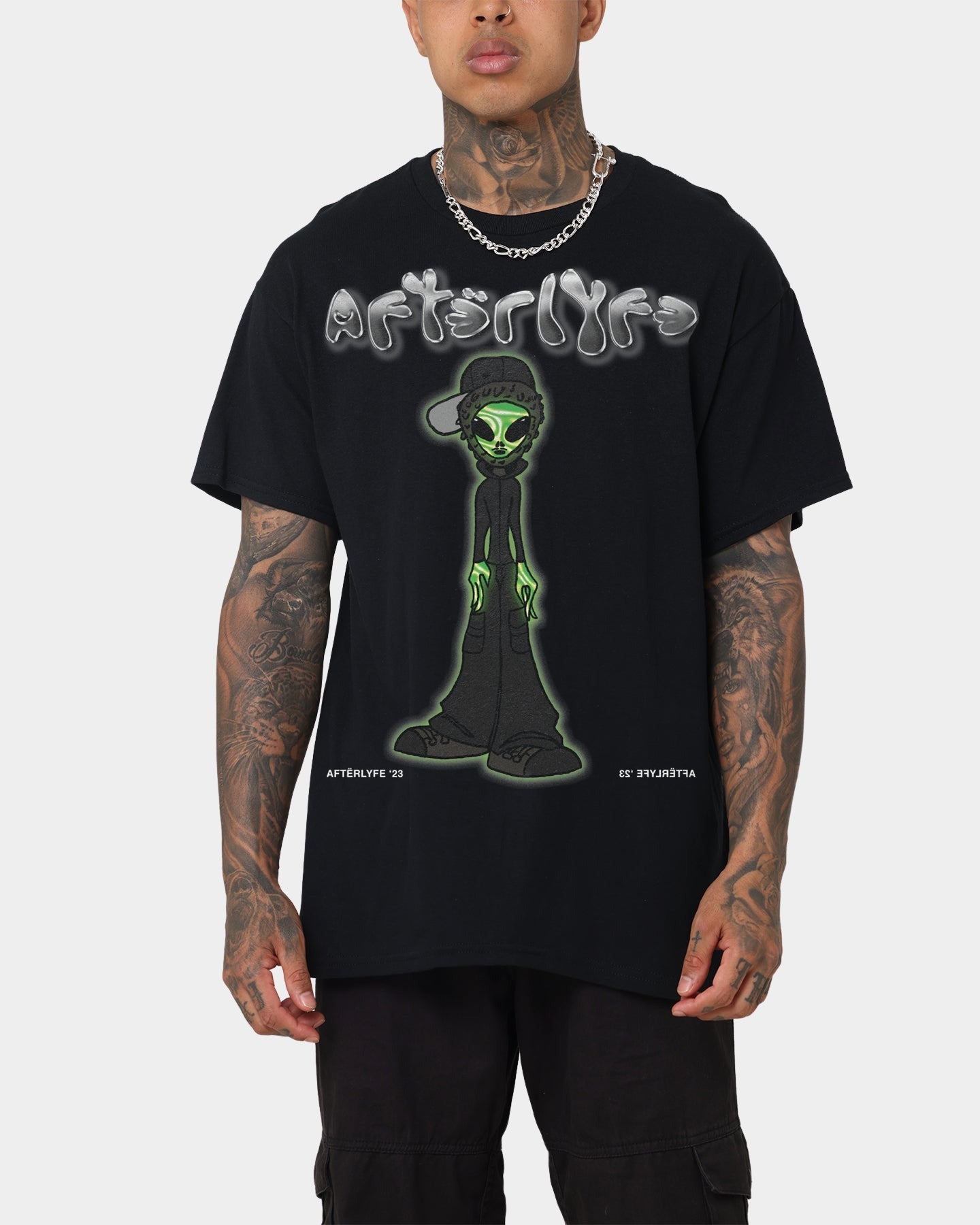 Goat Crew Afterlyfe Vintage T-Shirt Washed Black