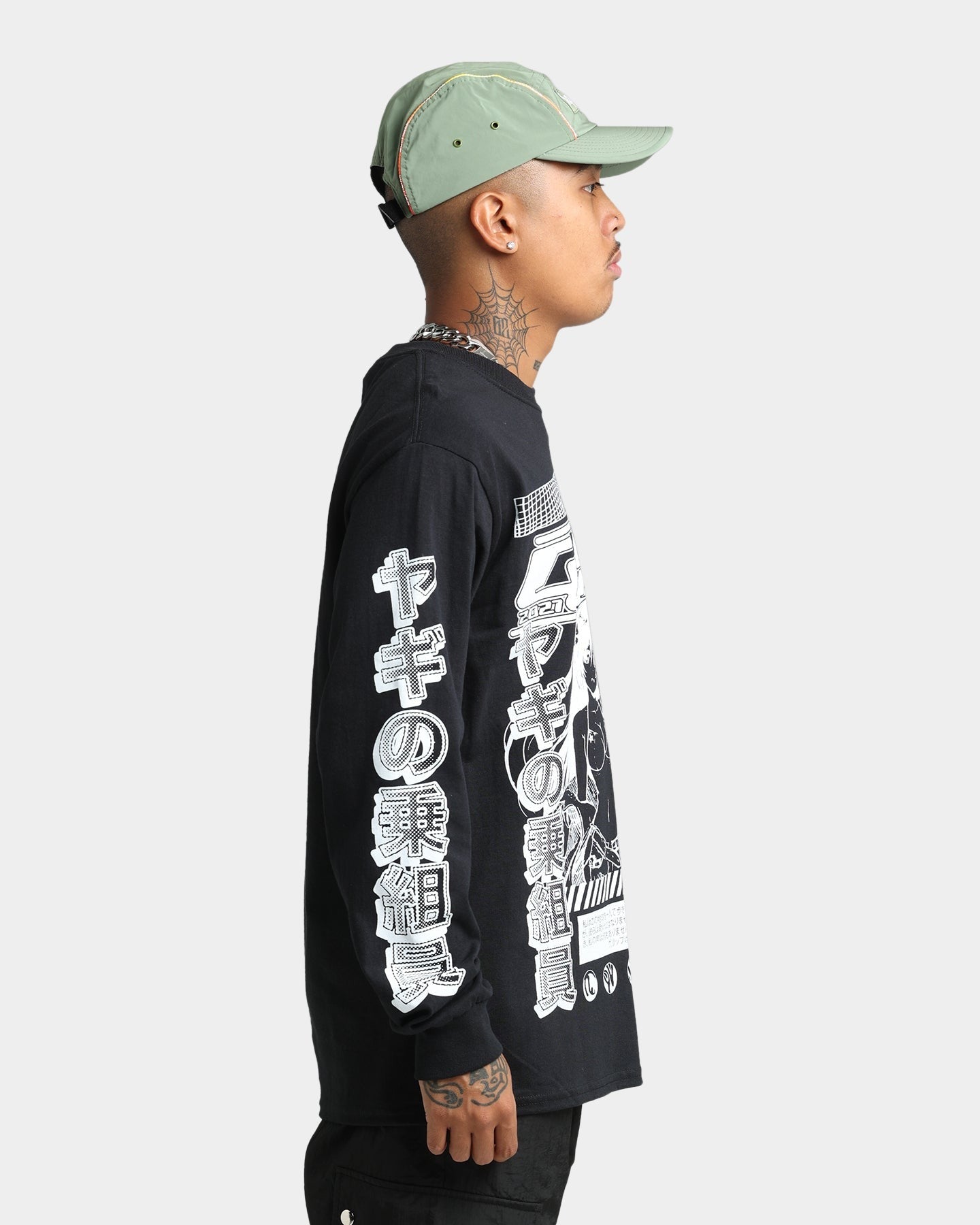 Goat Crew Anime Long Sleeve T-Shirt Black