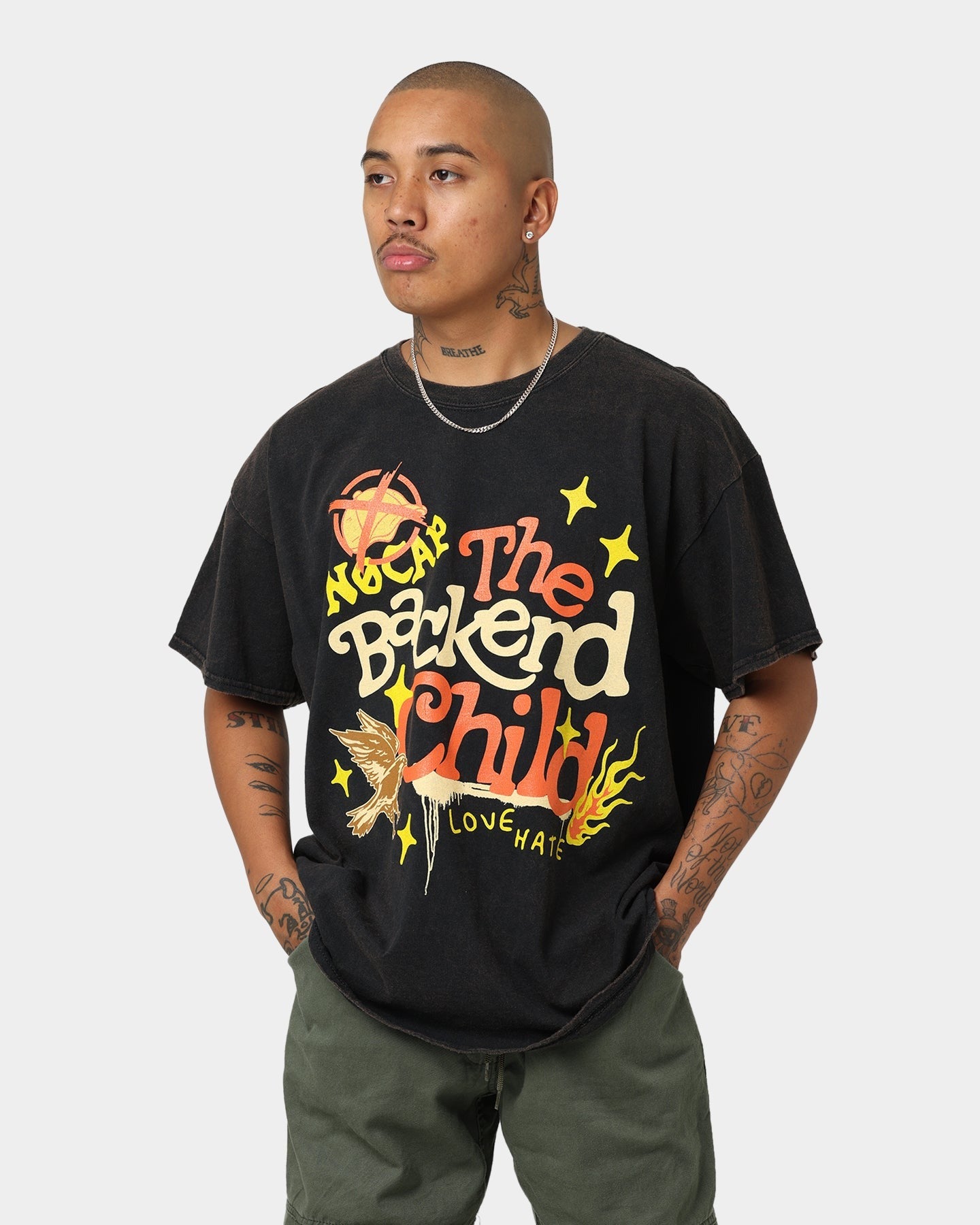 Goat Crew Backend Child Vintage T-Shirt Black Wash