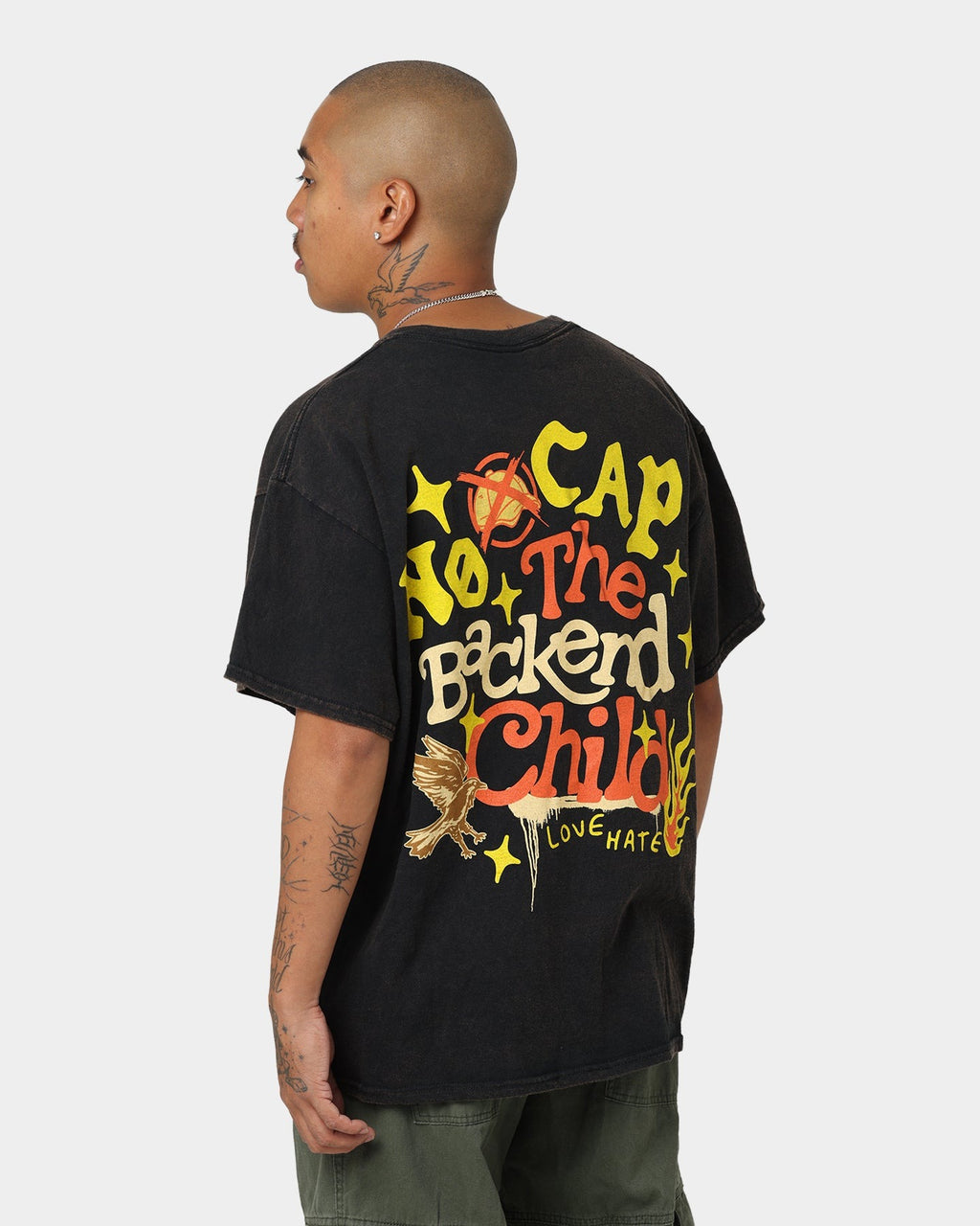 Goat Crew Backend Child Vintage T-Shirt Black Wash