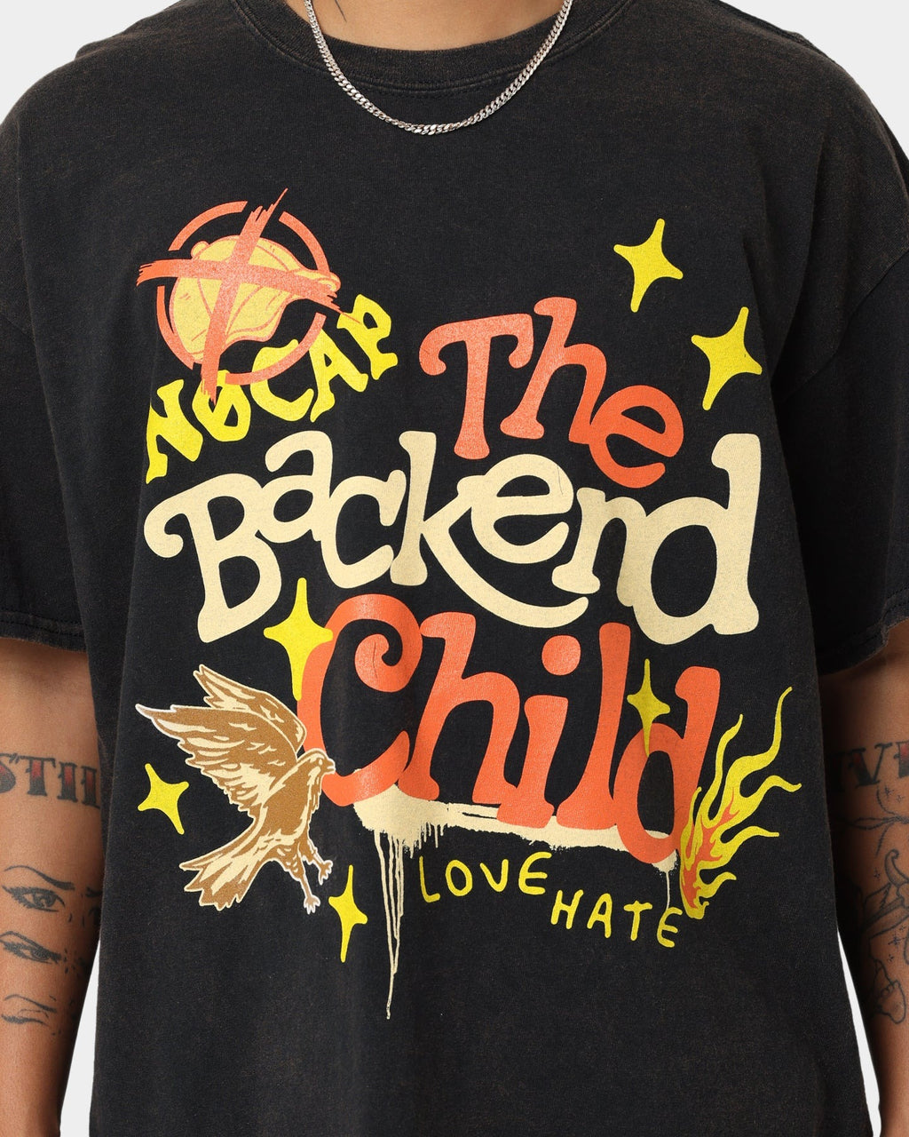 Goat Crew Backend Child Vintage T-Shirt Black Wash