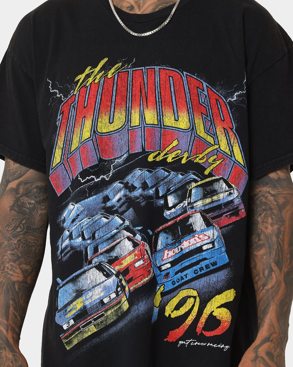 Goat Crew Derby '96 Ultra Vintage T-Shirt Washed Black