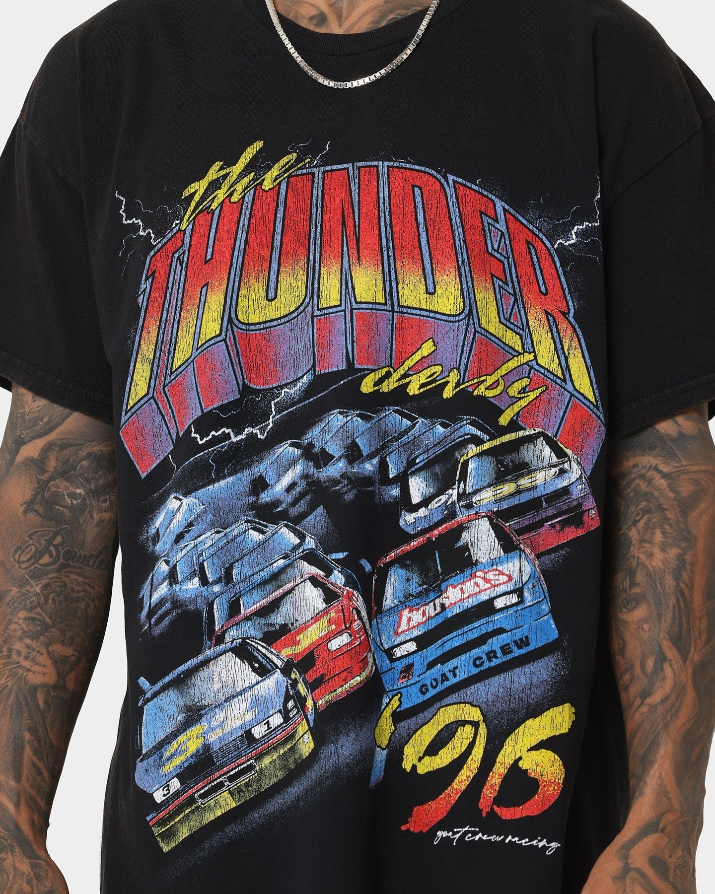 Goat Crew Derby '96 Ultra Vintage T-Shirt Washed Black