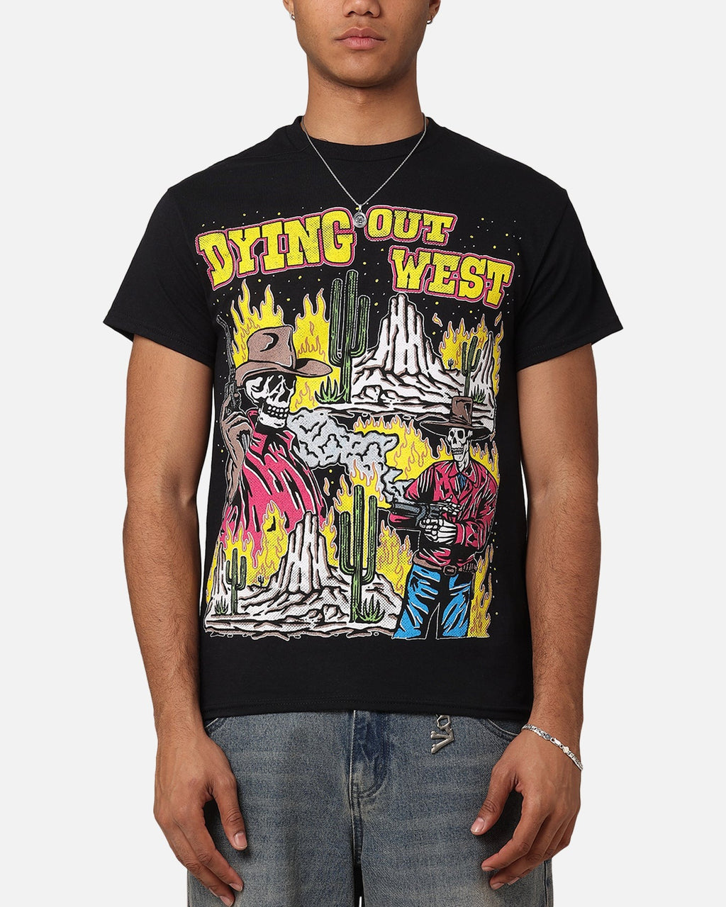 Goat Crew Dying Out West Vintage T-Shirt Black