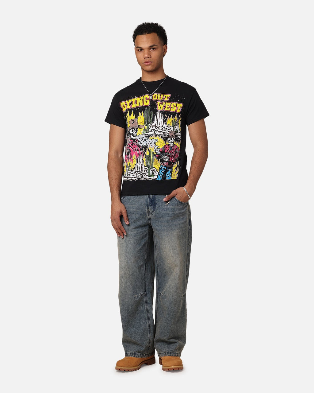 Goat Crew Dying Out West Vintage T-Shirt Black