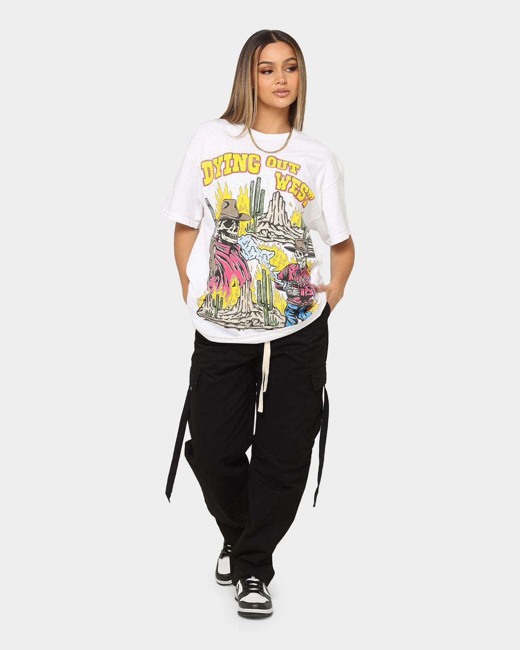 Goat Crew Dying Out West Vintage T-Shirt White Style001