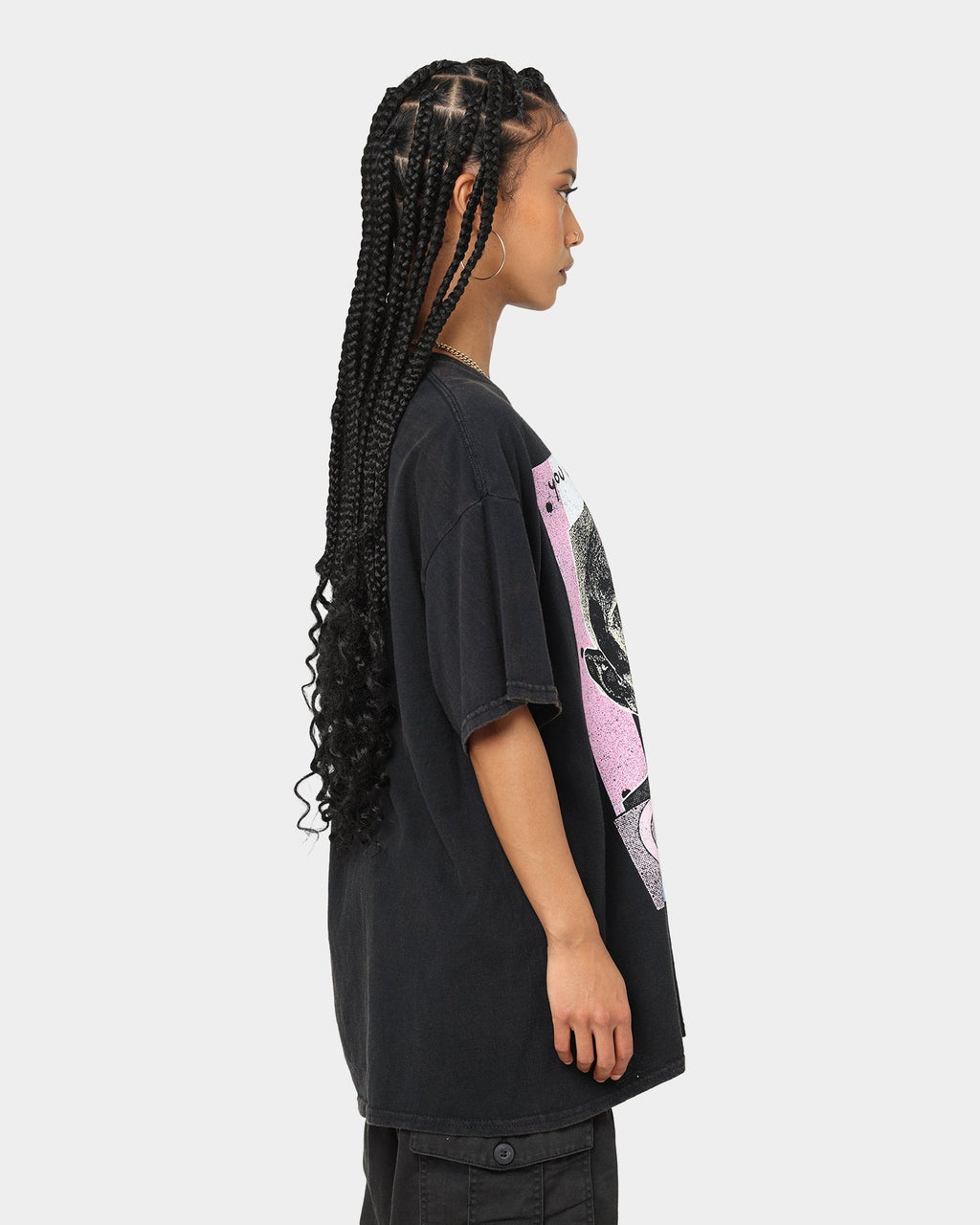 Goat Crew Earfquake Skull Vintage T-Shirt Black Wash Style001