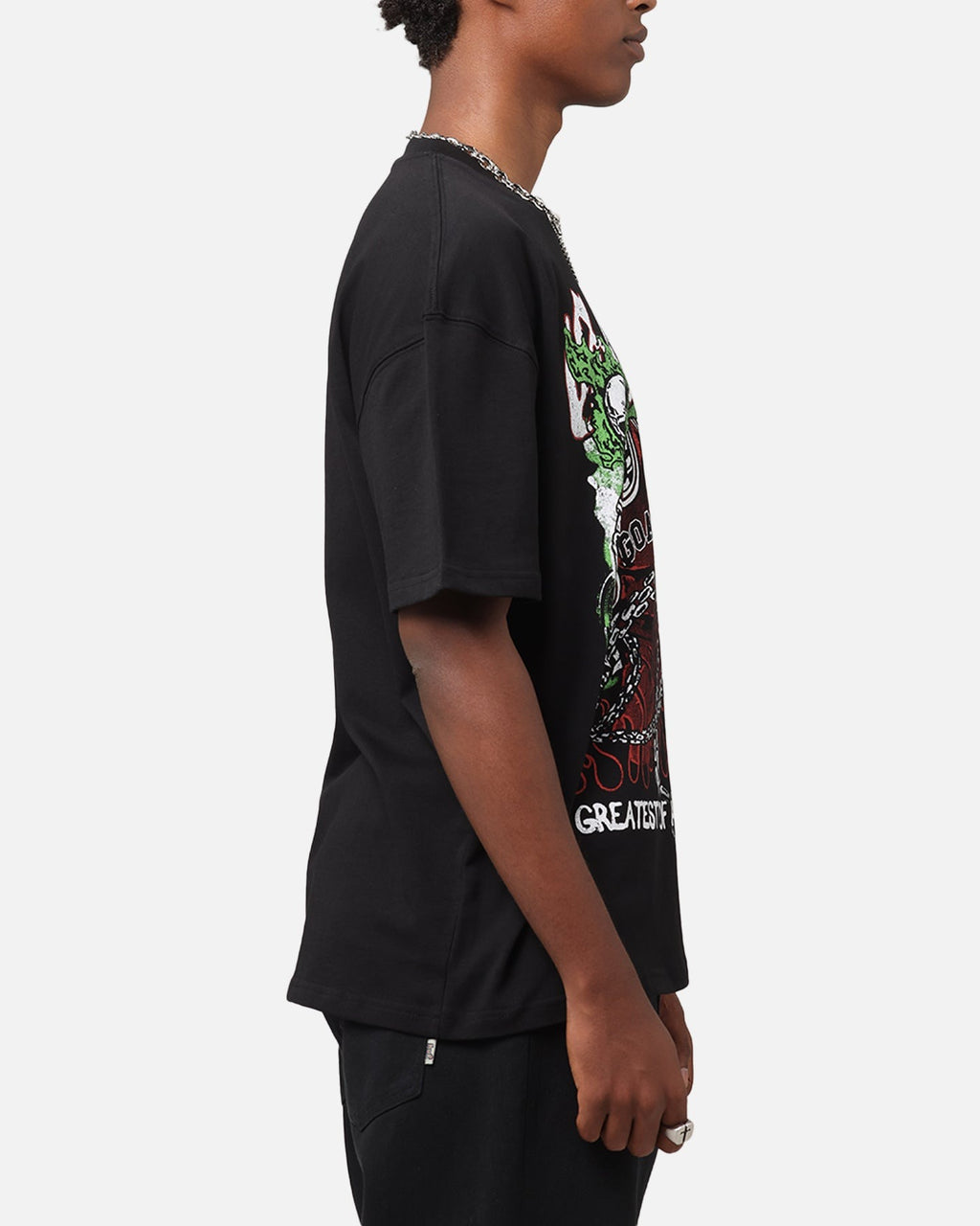 Goat Crew Goat Skull Vintage T-Shirt Black