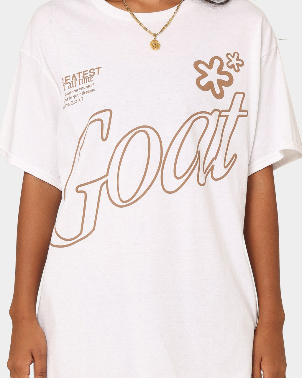 Goat Crew Holiday Mode T-Shirt White Style001
