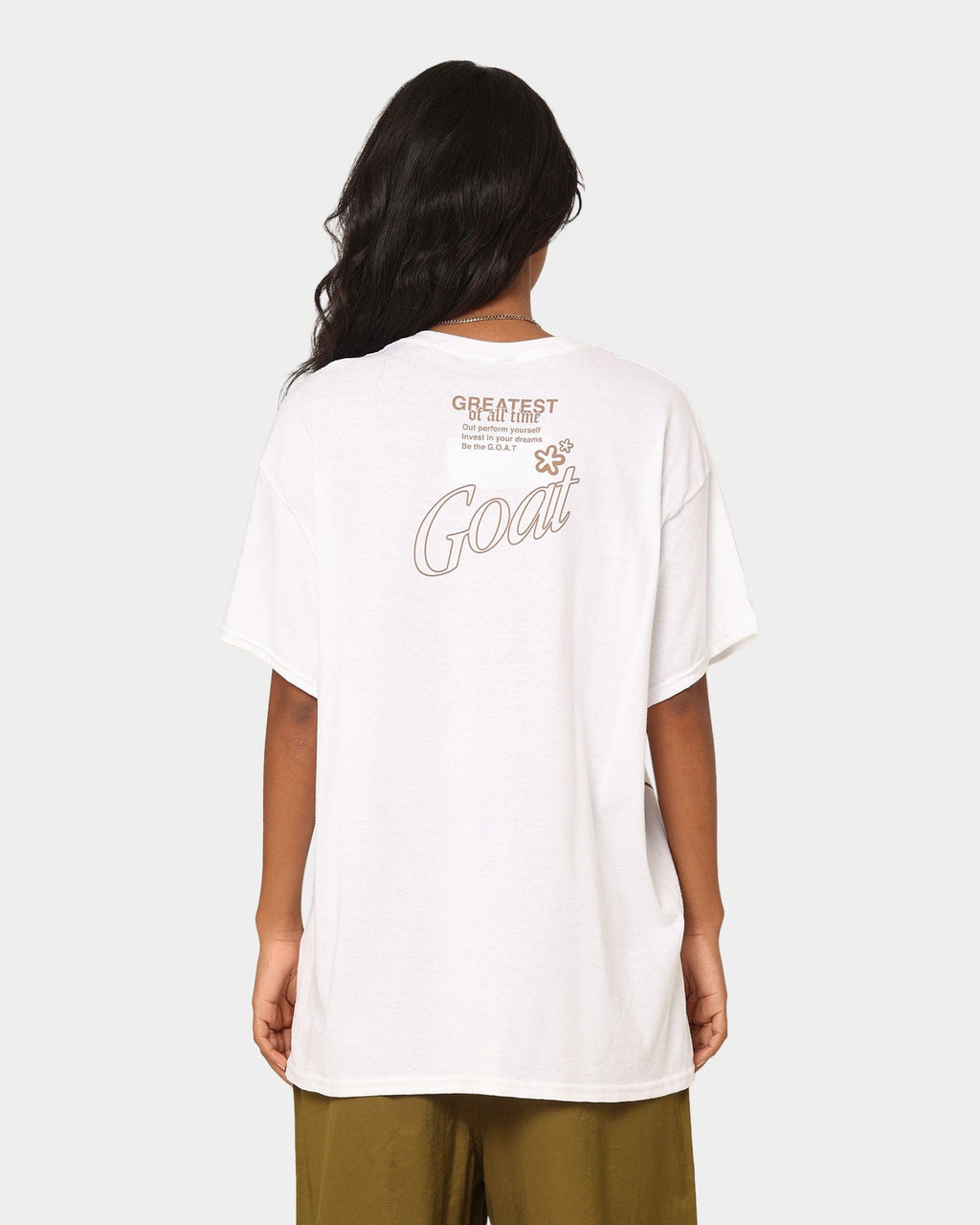 Goat Crew Holiday Mode T-Shirt White Style001
