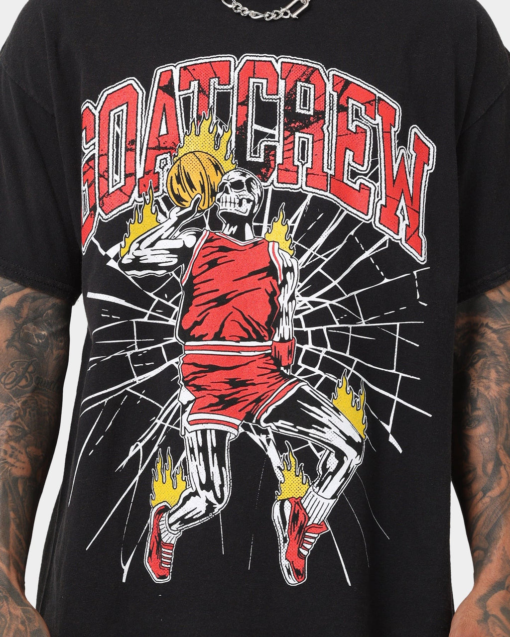 Goat Crew Jumpshot Vintage T-Shirt Black Wash