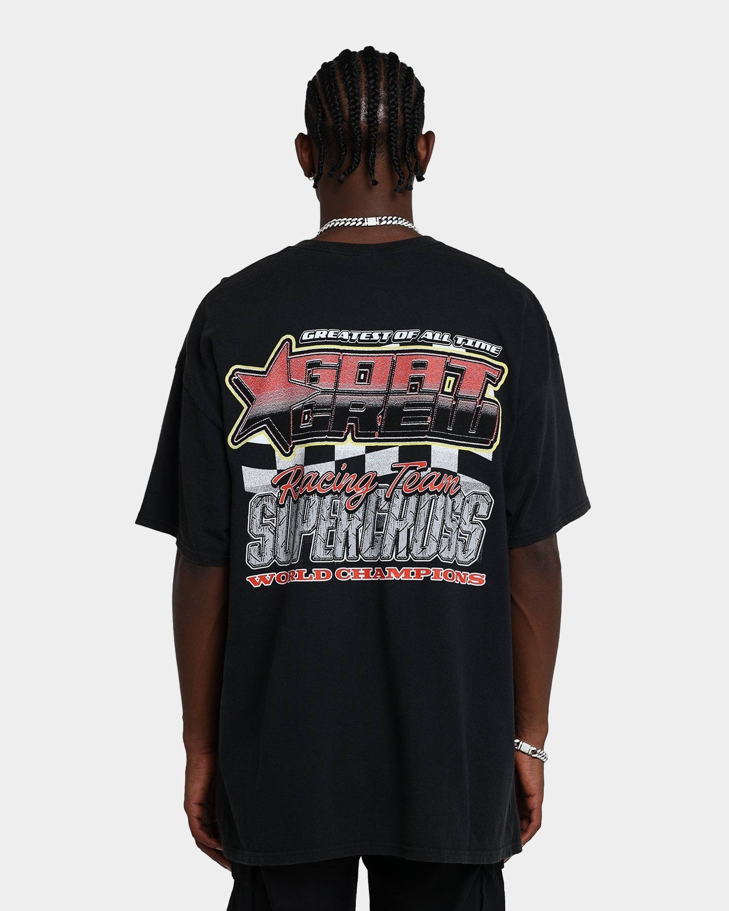 Goat Crew Supercross Racing Team Vintage T-Shirt Black Wash