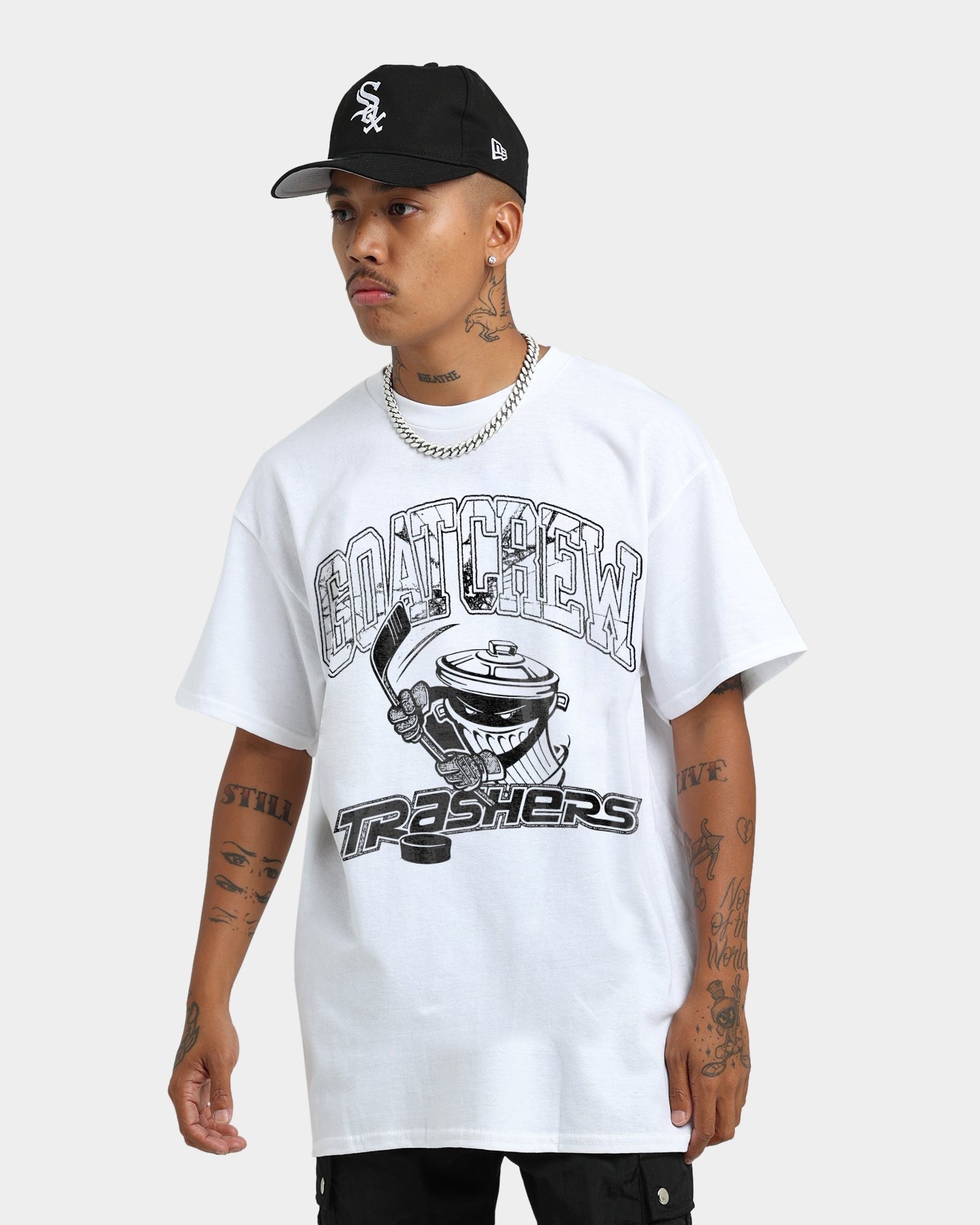 Goat Crew Trashers Vintage T-Shirt White