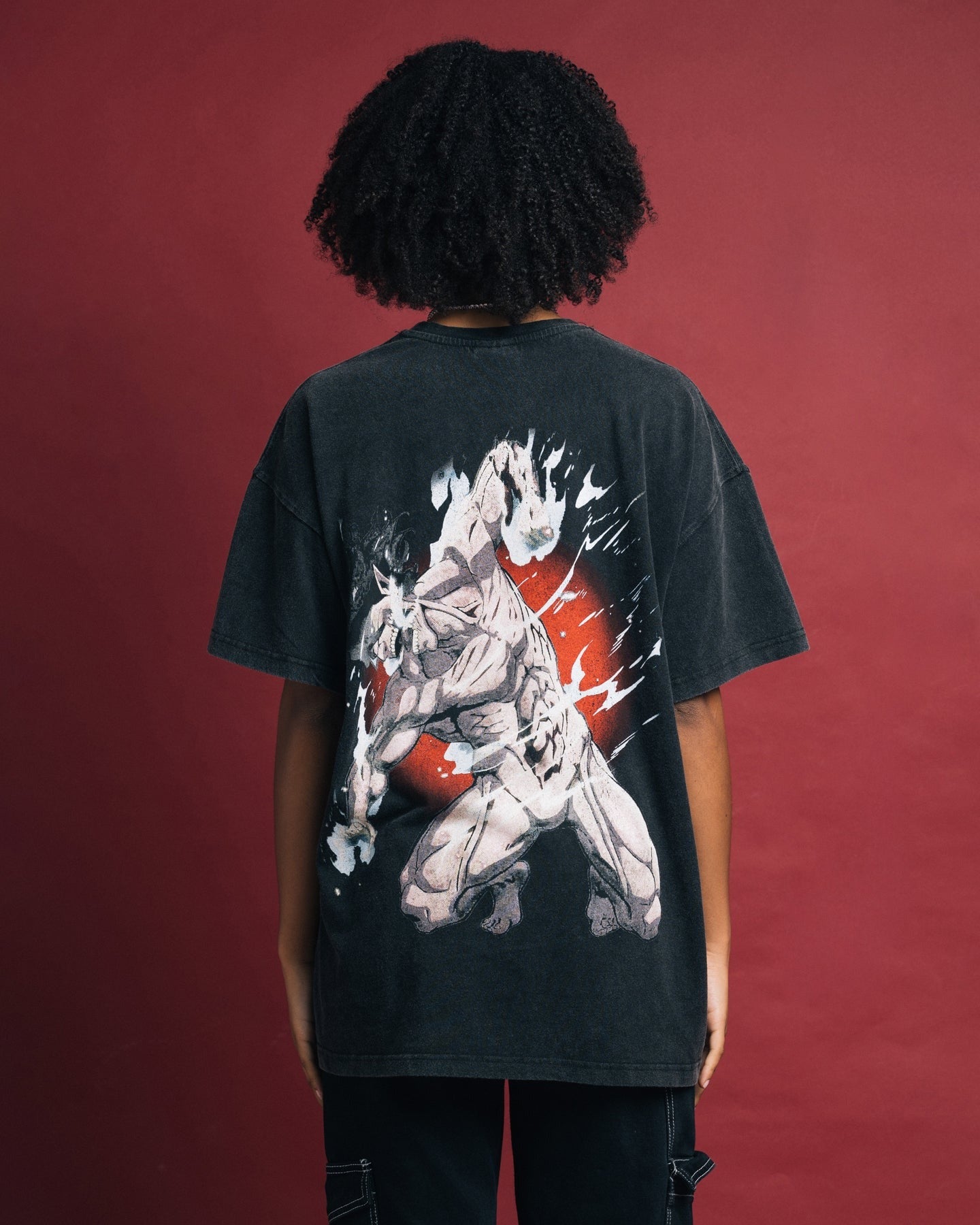 Goat Crew X Attack On Titan Eren Vintage Premium T-Shirt Vintage Black Style001