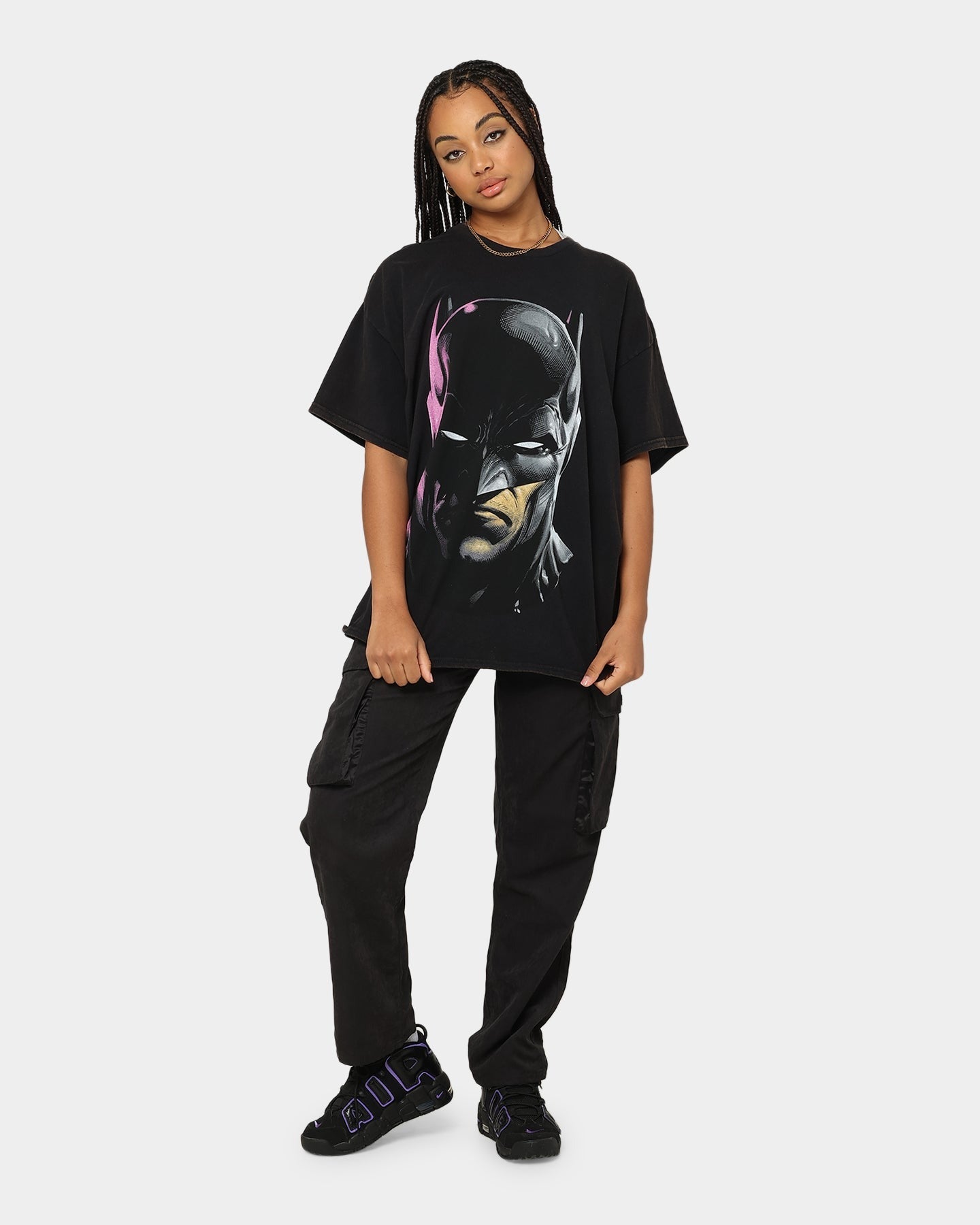 Goat Crew X Batman Batman Core Vintage T-Shirt Black Wash Style001