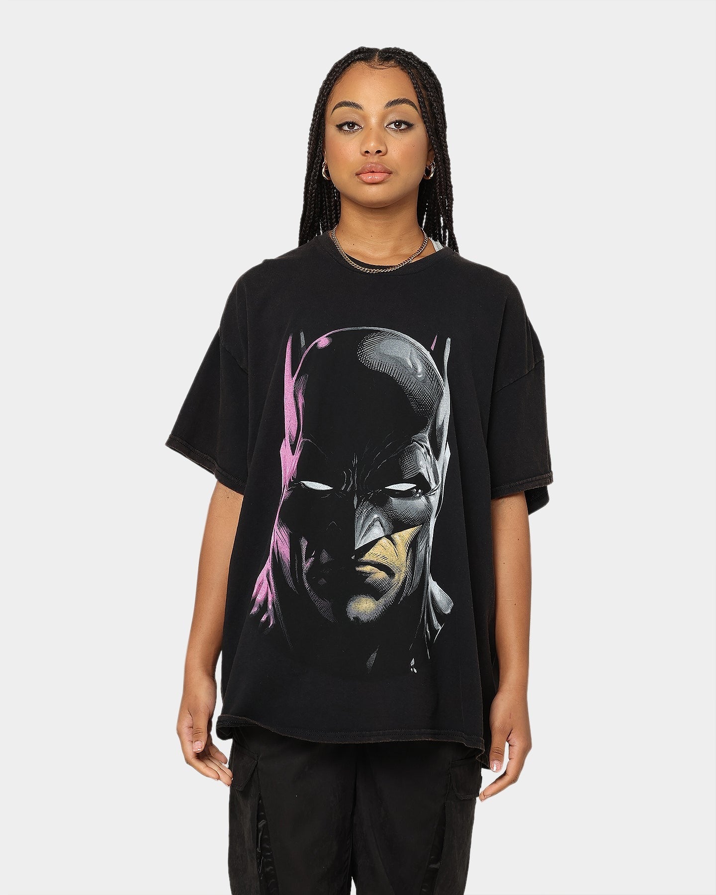 Goat Crew X Batman Batman Core Vintage T-Shirt Black Wash Style001