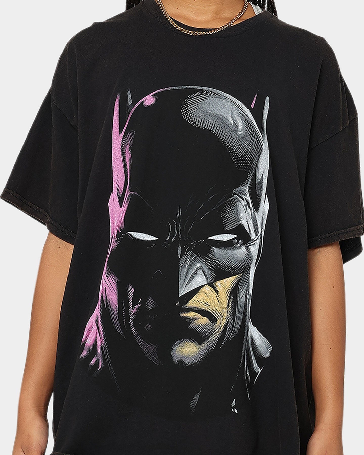 Goat Crew X Batman Batman Core Vintage T-Shirt Black Wash Style001