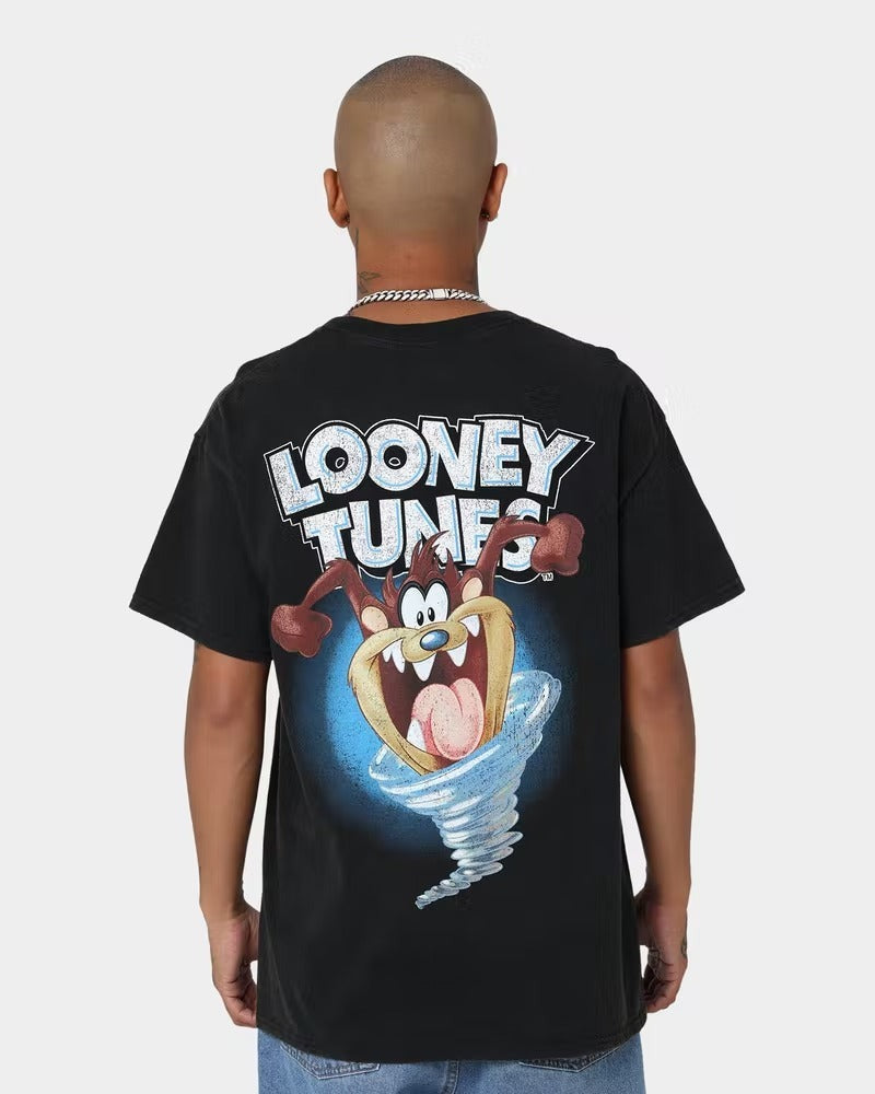 Goat Crew X Looney Tunes Tazzy Vintage T-Shirt Black Wash