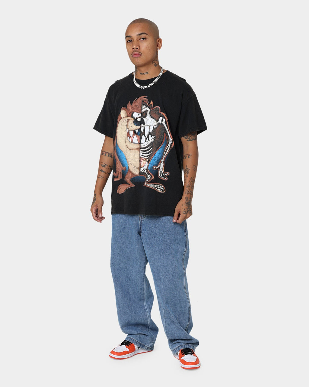 Goat Crew X Looney Tunes Tazzy Vintage T-Shirt Black Wash