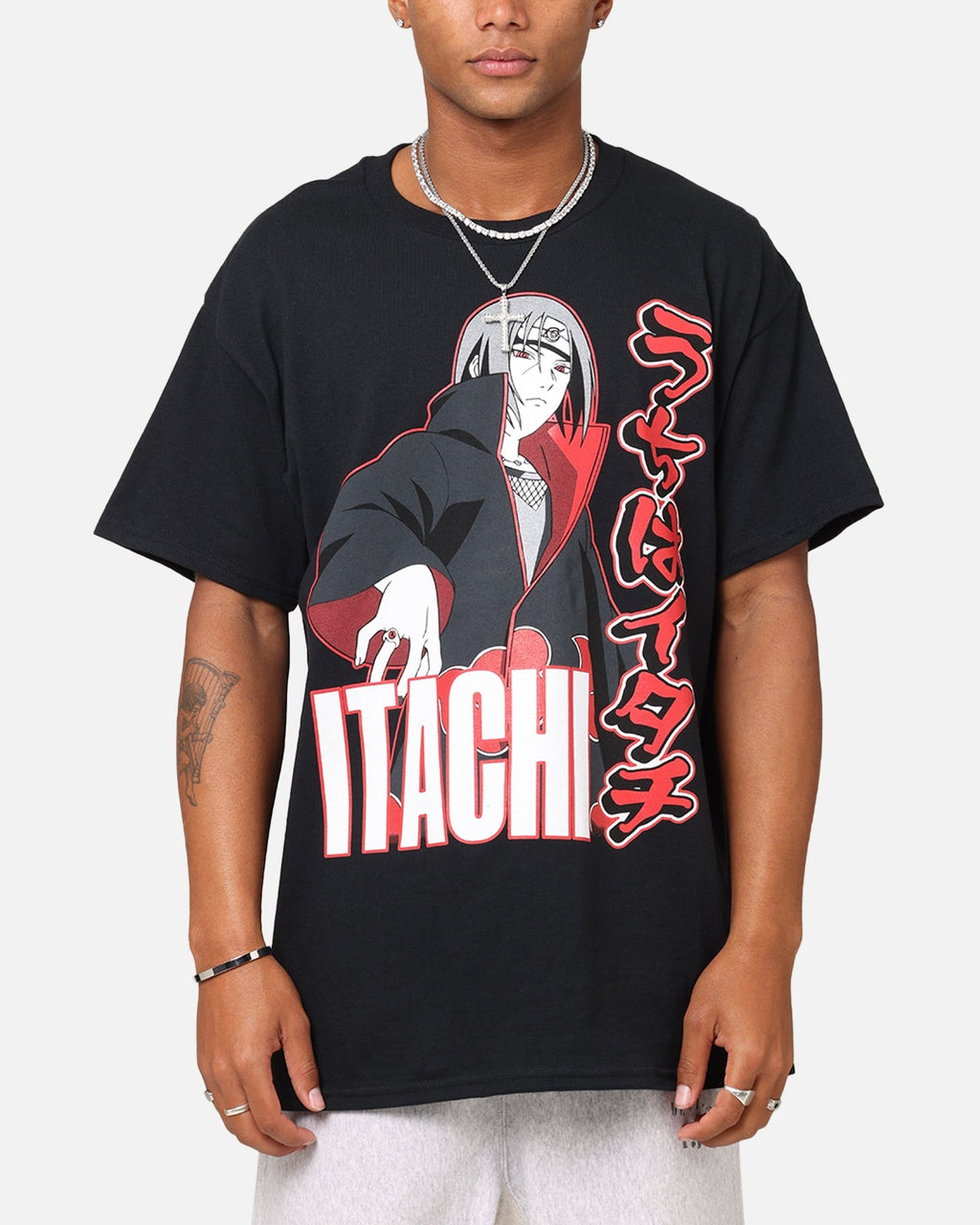 Goat Crew X Naruto Itachi Vintage T-Shirt Black