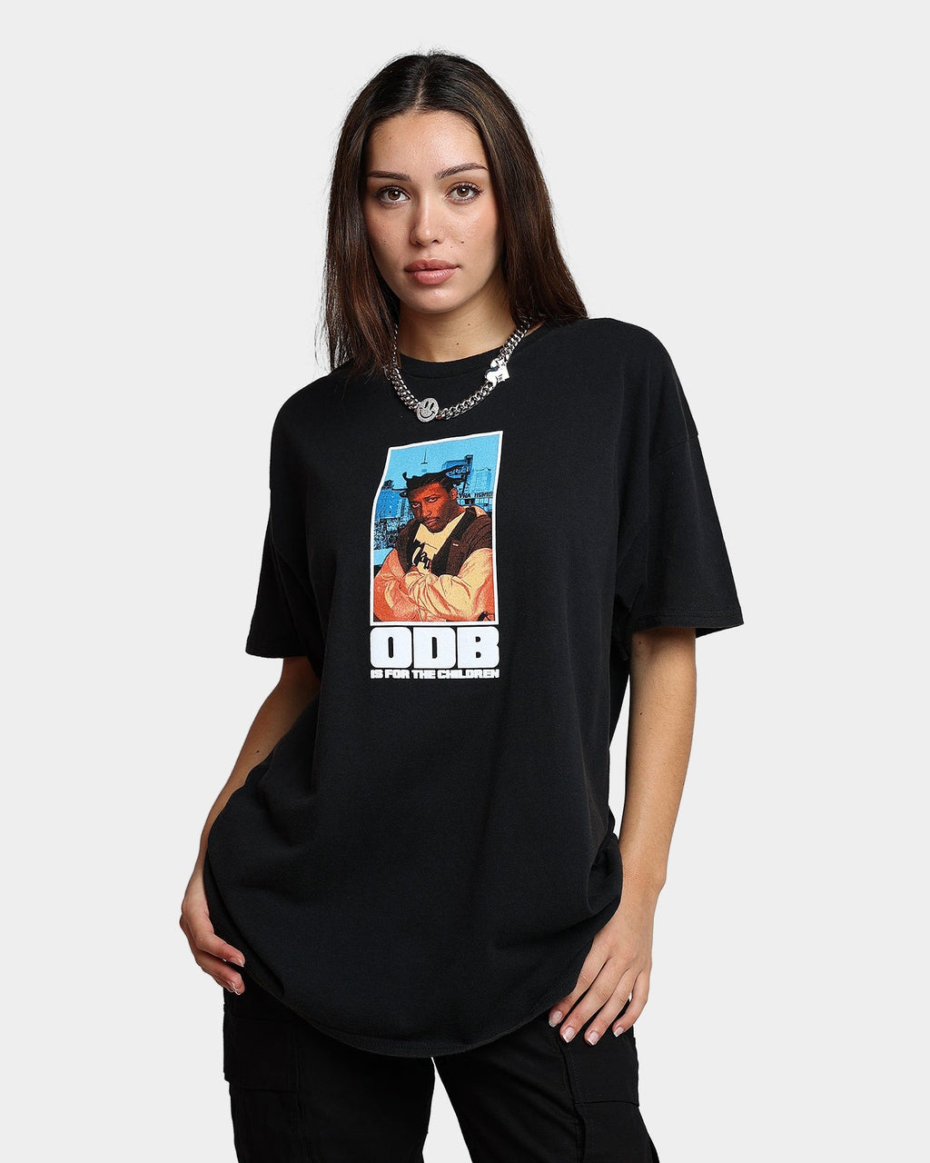 Goat Crew X Ol' Dirty Bastard Children Vintage T-Shirt Washed Black Style001