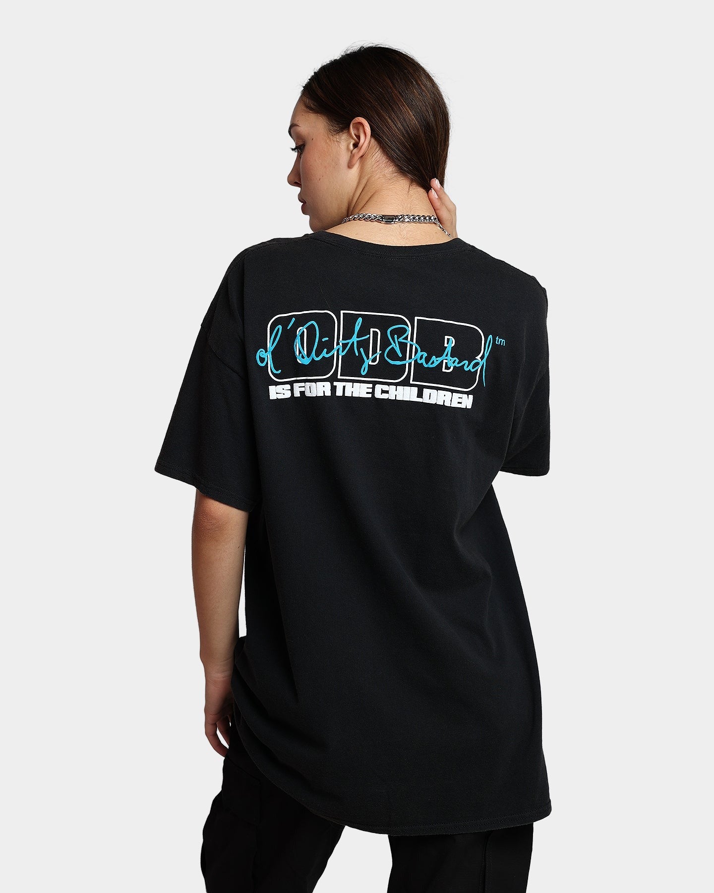 Goat Crew X Ol' Dirty Bastard Children Vintage T-Shirt Washed Black Style001