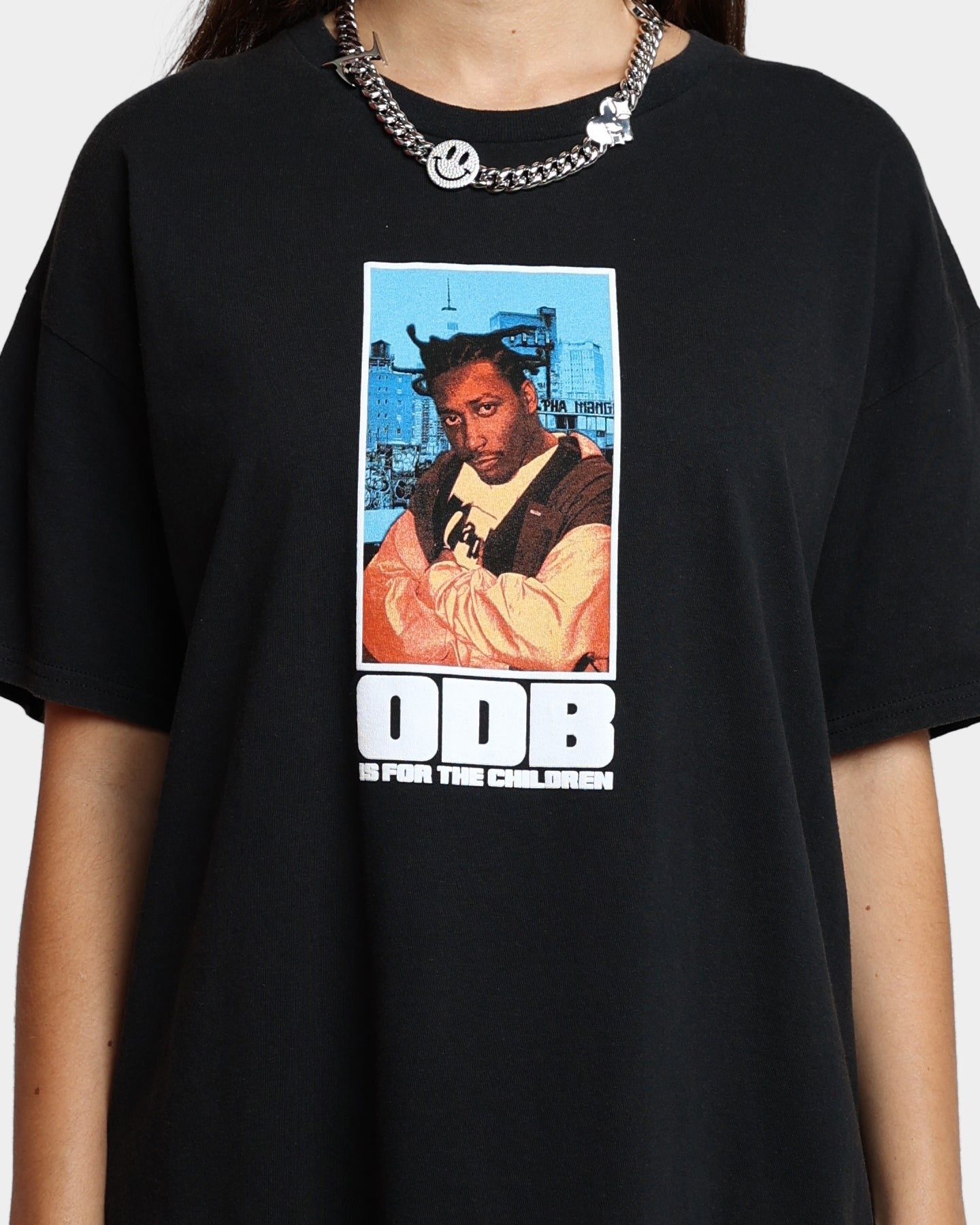 Goat Crew X Ol' Dirty Bastard Children Vintage T-Shirt Washed Black Style001