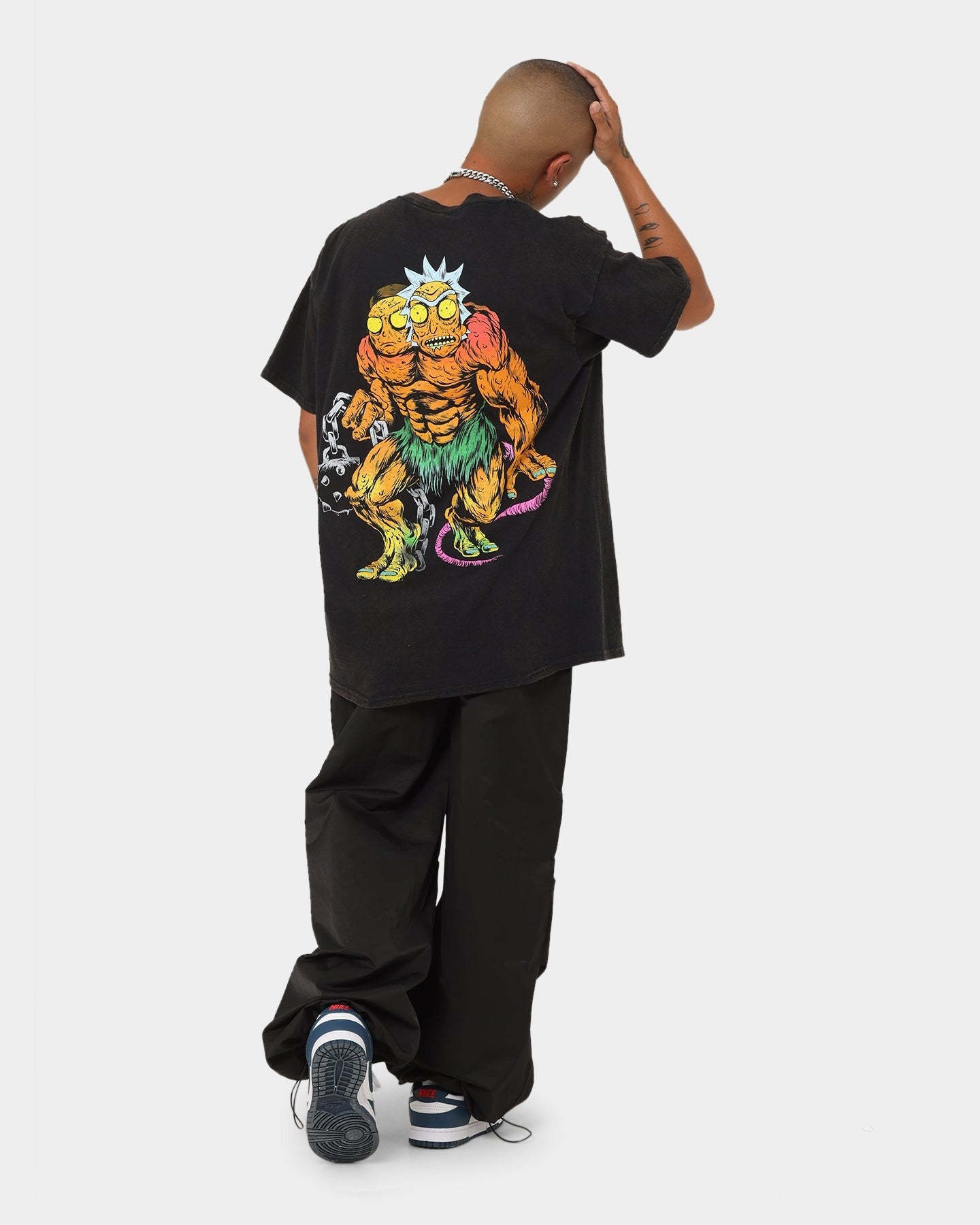 Goat Crew X Rick And Morty Beast Vintage T-Shirt Black Wash