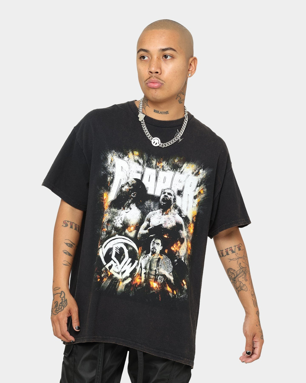 Goat Crew X Robert Whittaker Rob Whittaker Vintage T-Shirt Washed Black