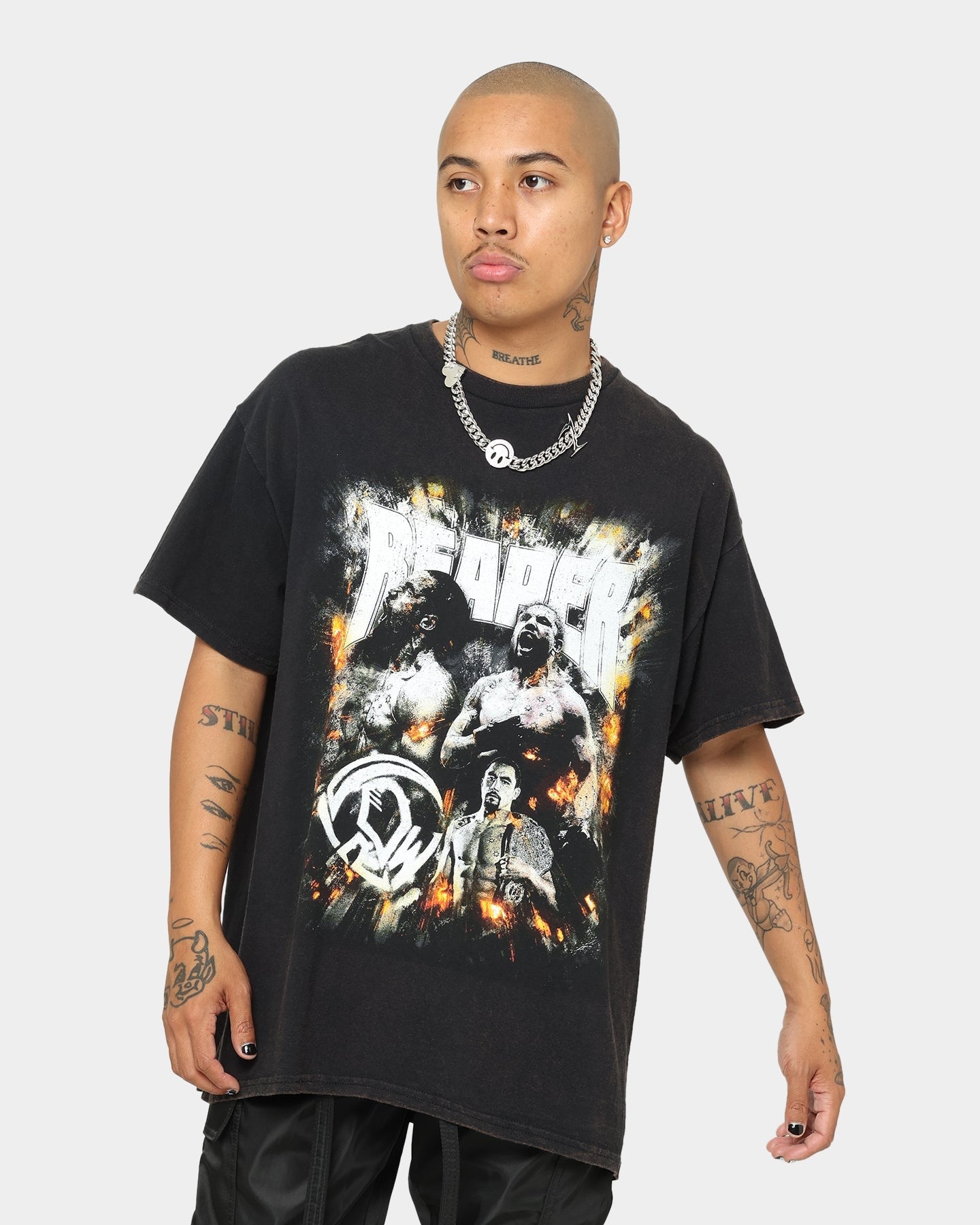 Goat Crew X Robert Whittaker Rob Whittaker Vintage T-Shirt Washed Black