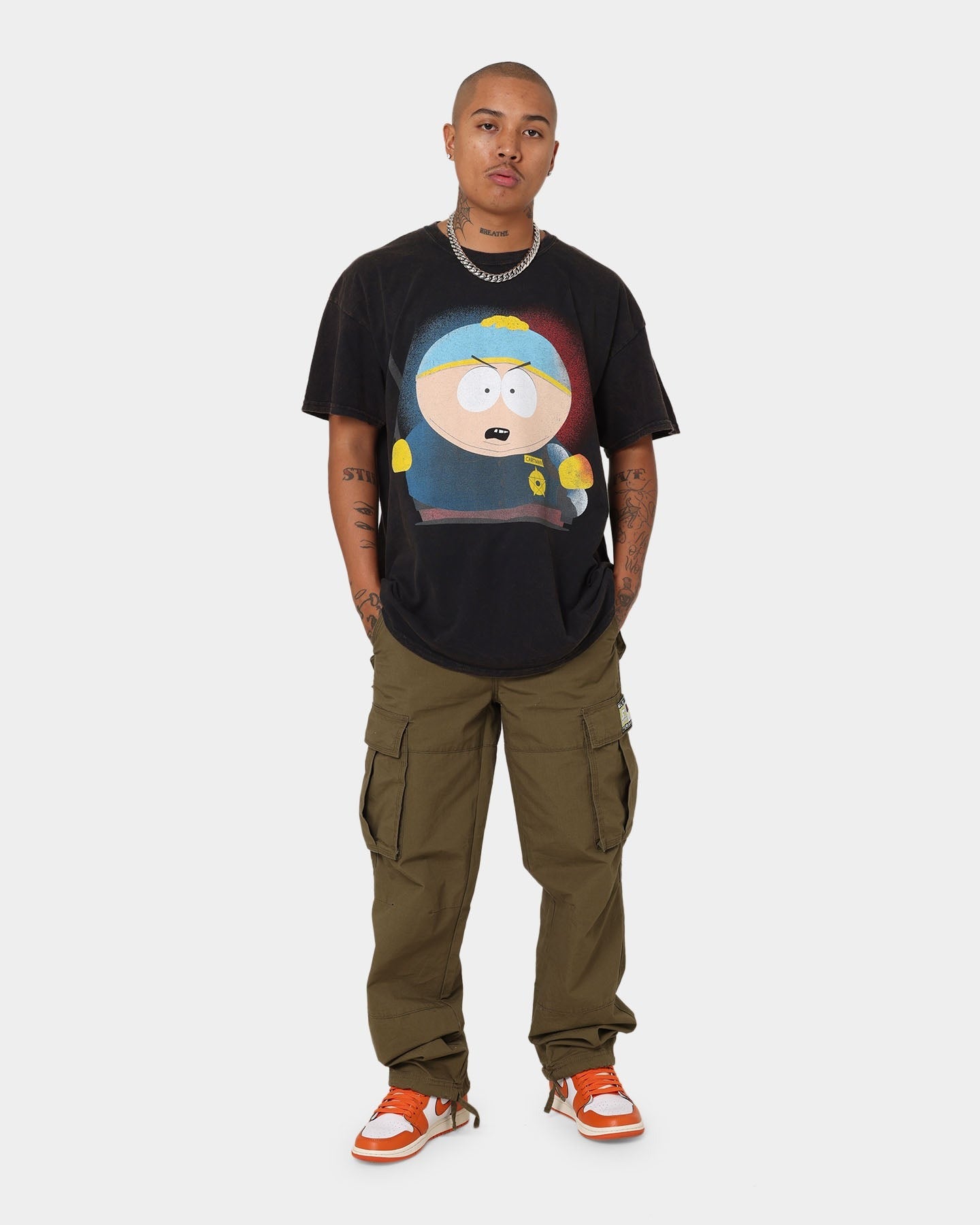 Goat Crew X South Park Cartman Vintage T-Shirt Black Wash