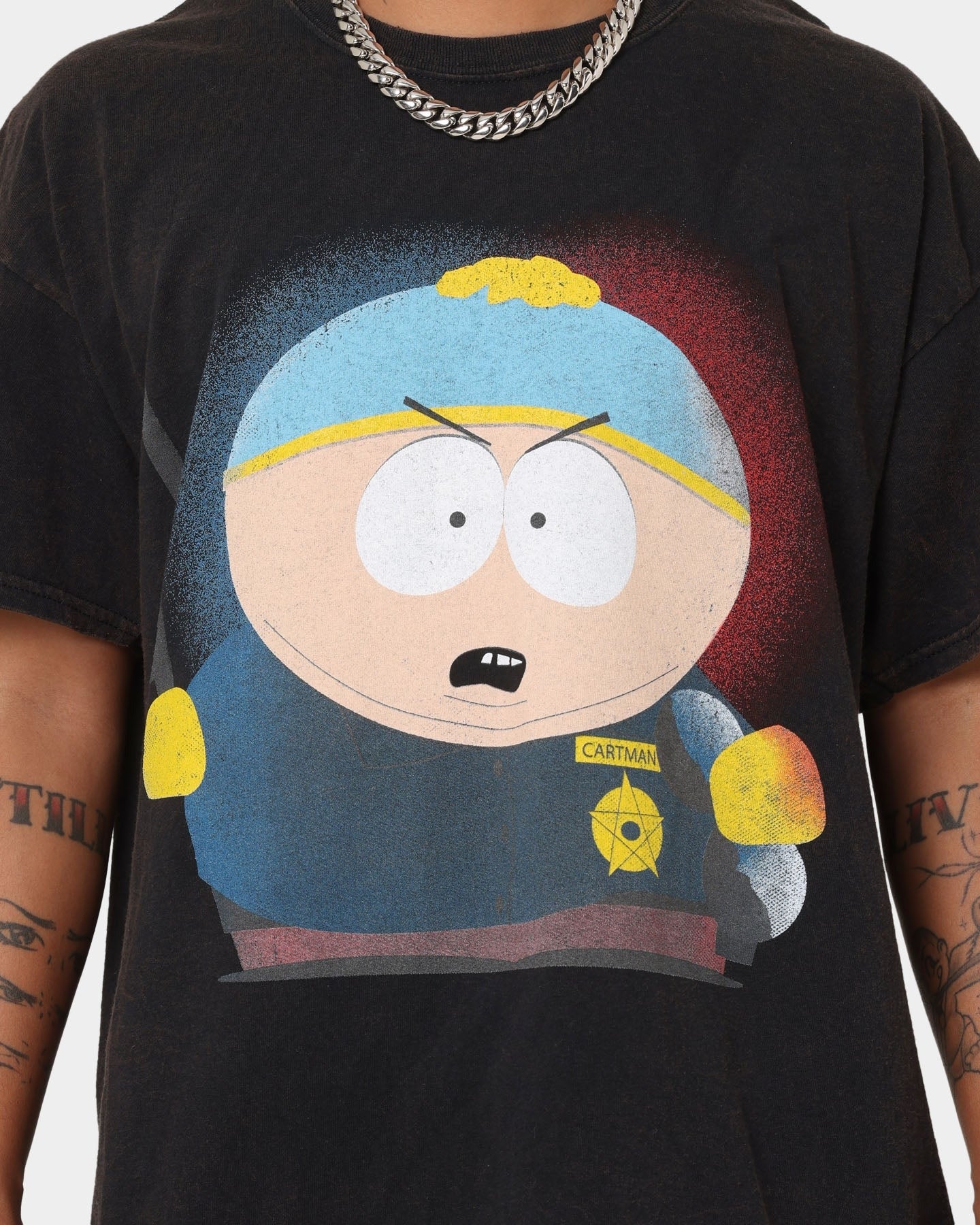 Goat Crew X South Park Cartman Vintage T-Shirt Black Wash