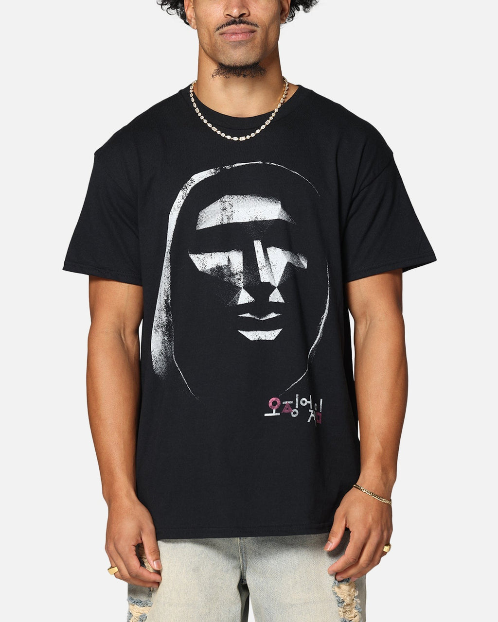 Goat Crew X Squid Game Front Man Vintage T-Shirt Black