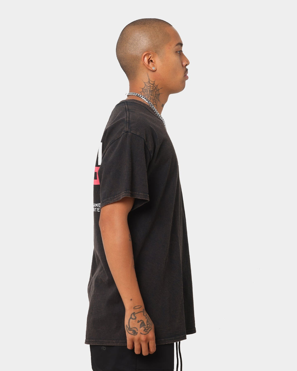 Goat Crew X Squid Game Logo Vintage T-Shirt Black Wash