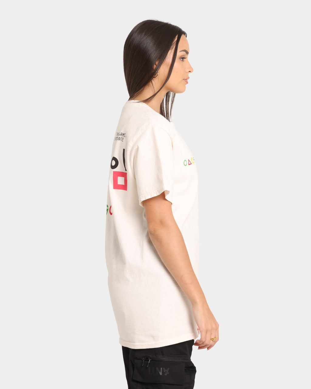 Goat Crew X Squid Game Number of Players Vintage T-Shirt Off White Style001