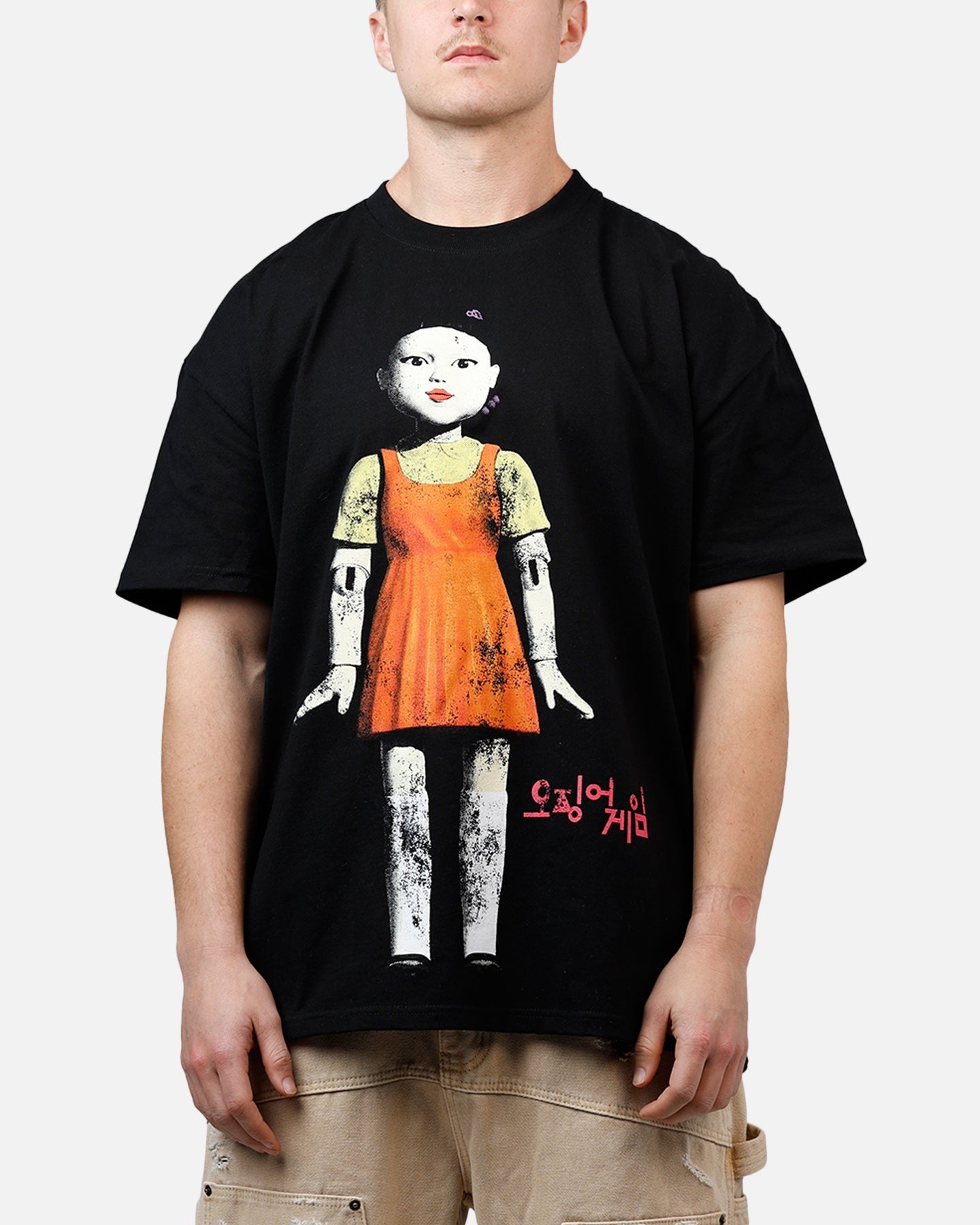 Goat Crew X Squid Game Young-Hee Vintage T-Shirt Black