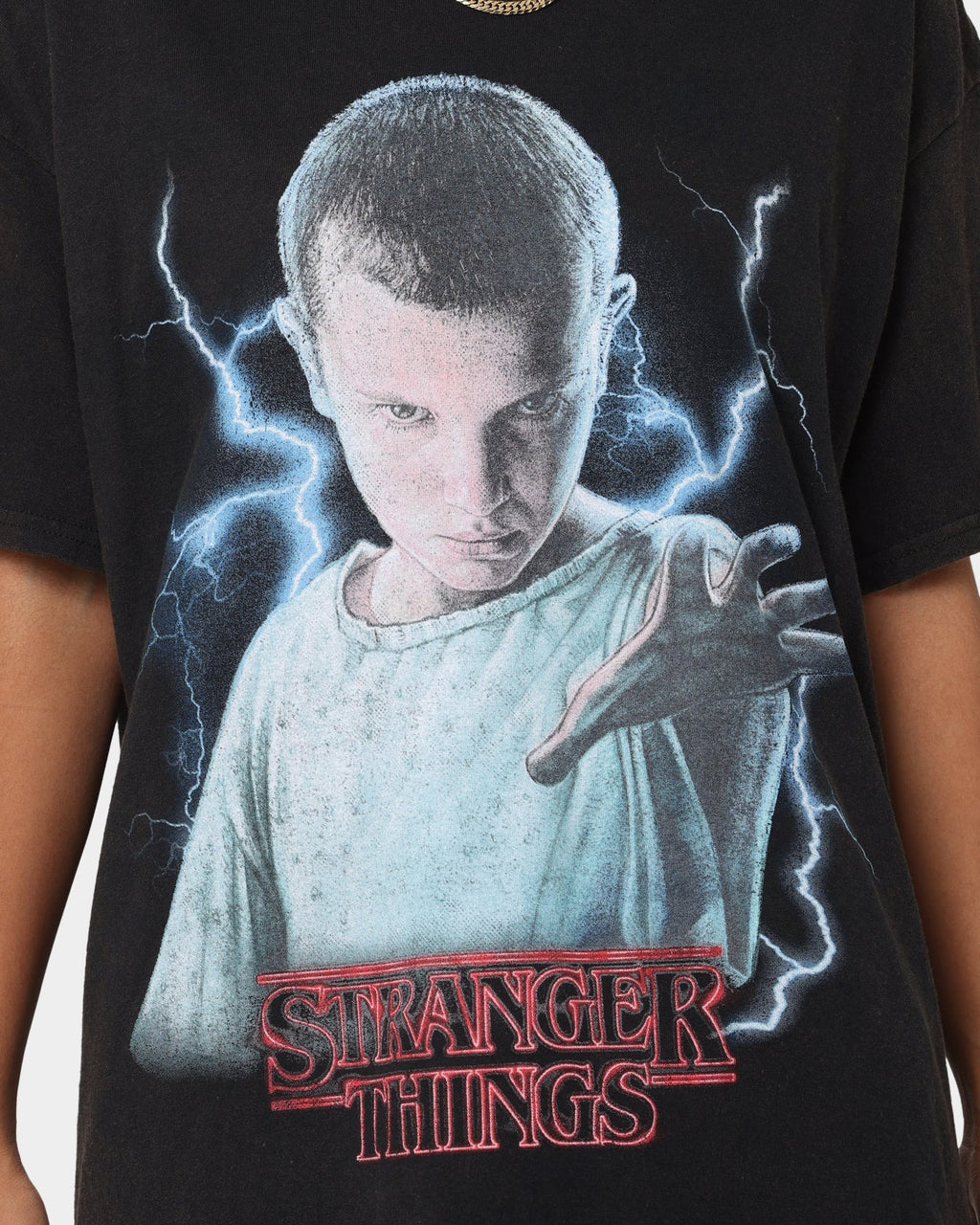 Goat Crew X Stranger Things Eleven Premium Vintage T-Shirt Black Wash Style001