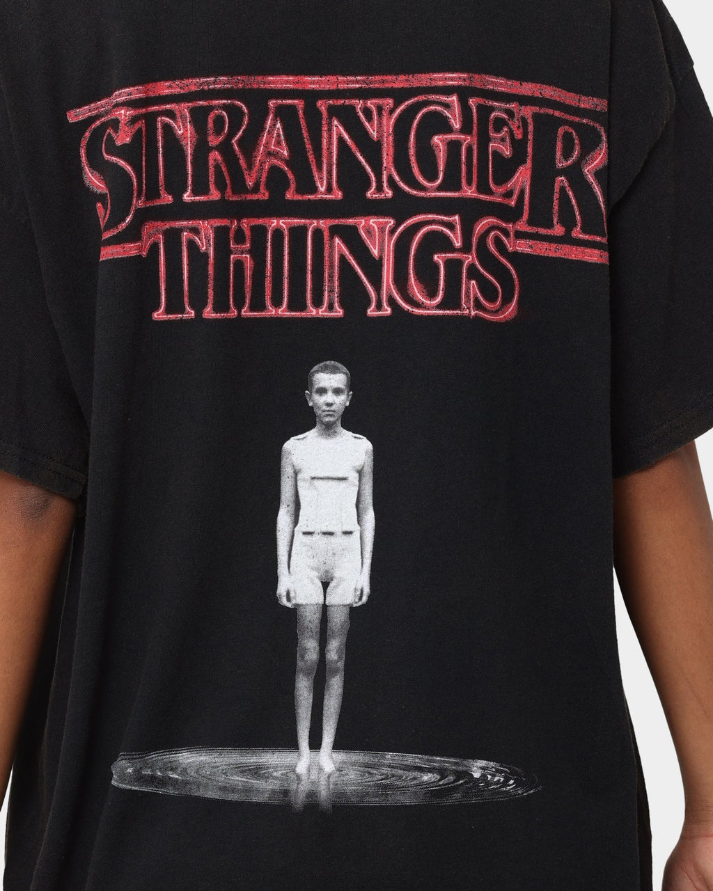 Goat Crew X Stranger Things Eleven Premium Vintage T-Shirt Black Wash Style001
