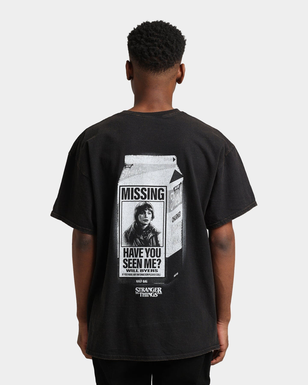 Goat Crew X Stranger Things Will Vintage T-Shirt Black Wash