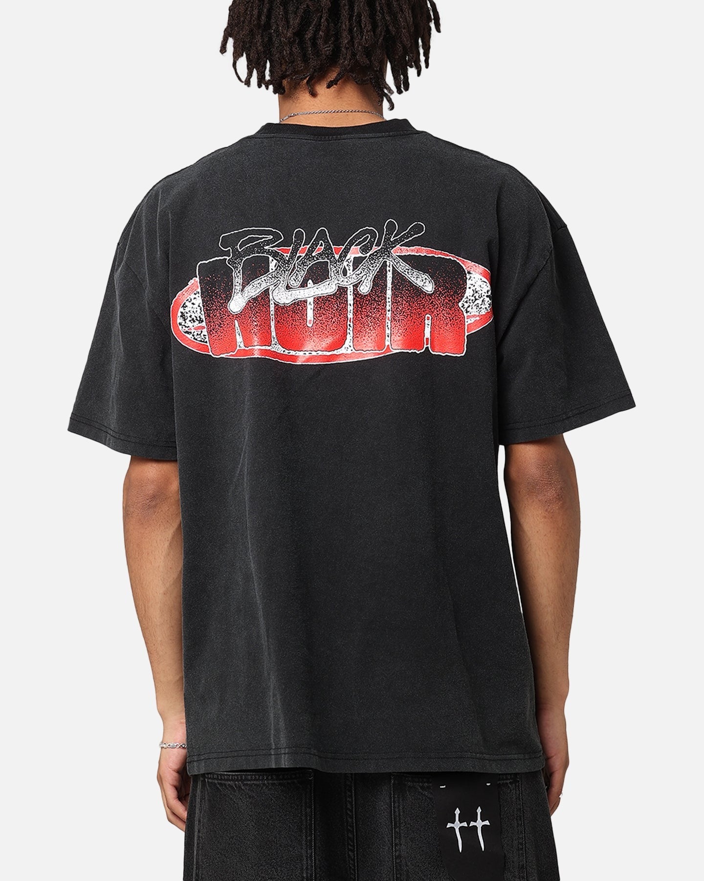 Goat Crew X The Boys Black Noir Vintage T-Shirt Black Acidwash