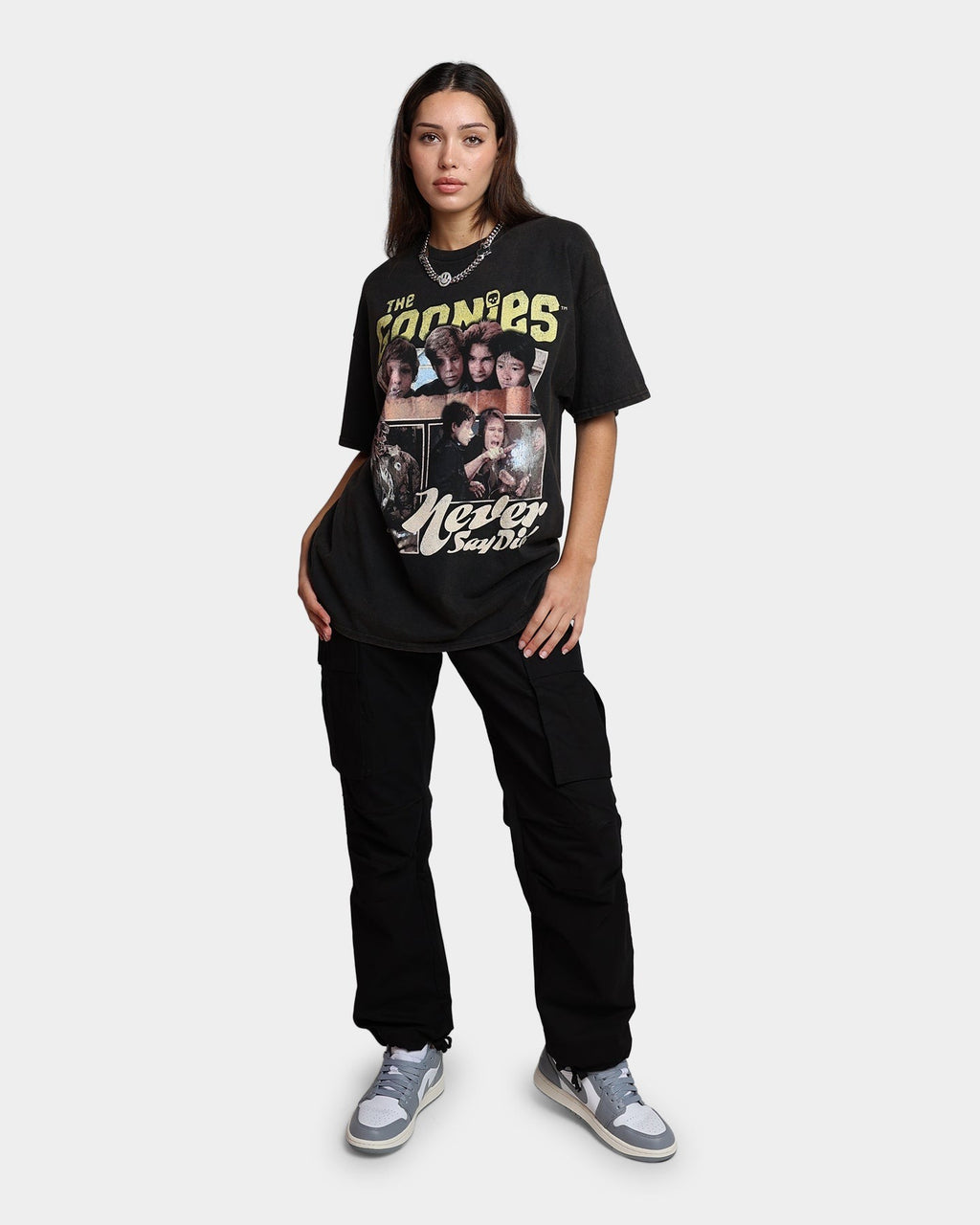 Goat Crew X The Goonies Goonies Vintage T-Shirt Washed Black Style001
